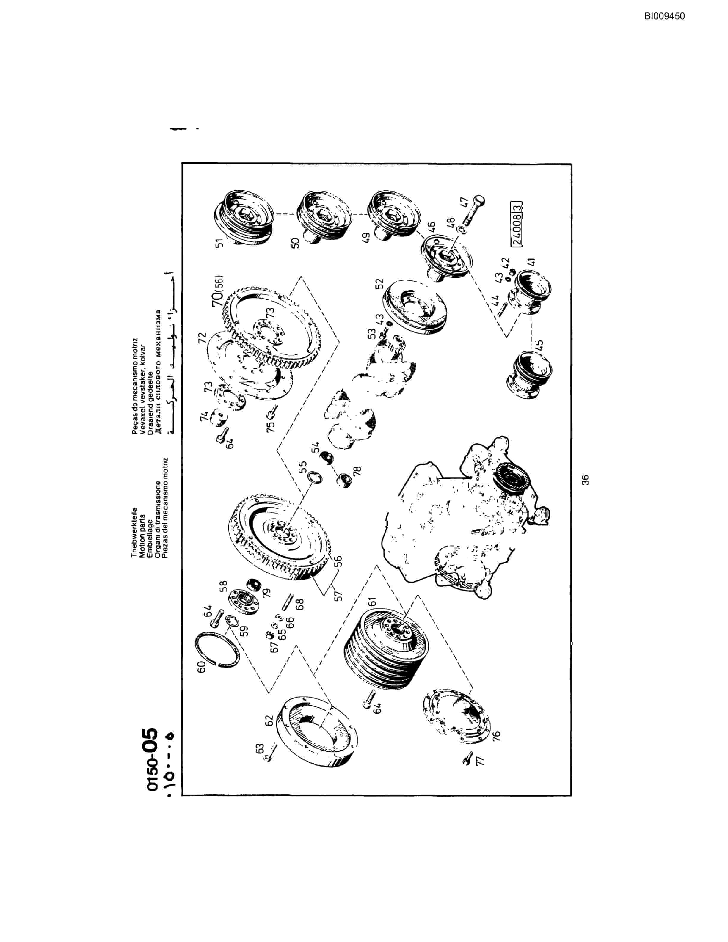 Bucyrus JB-973-986 Parts Catalog BI009450-4