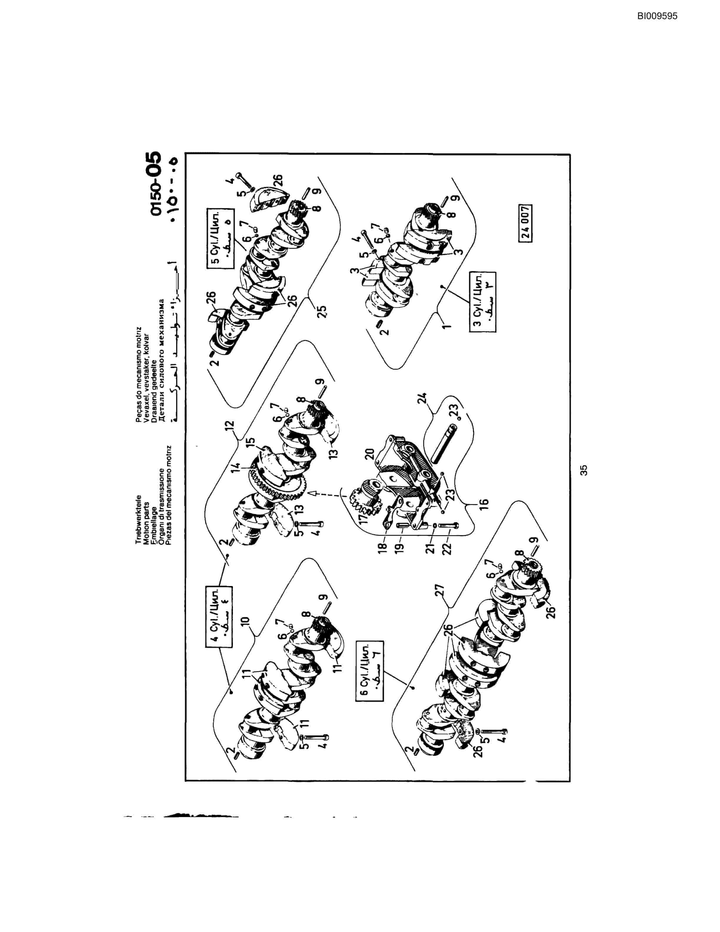 Bucyrus JB-973, JB-986 Parts Catalog BI009595-4