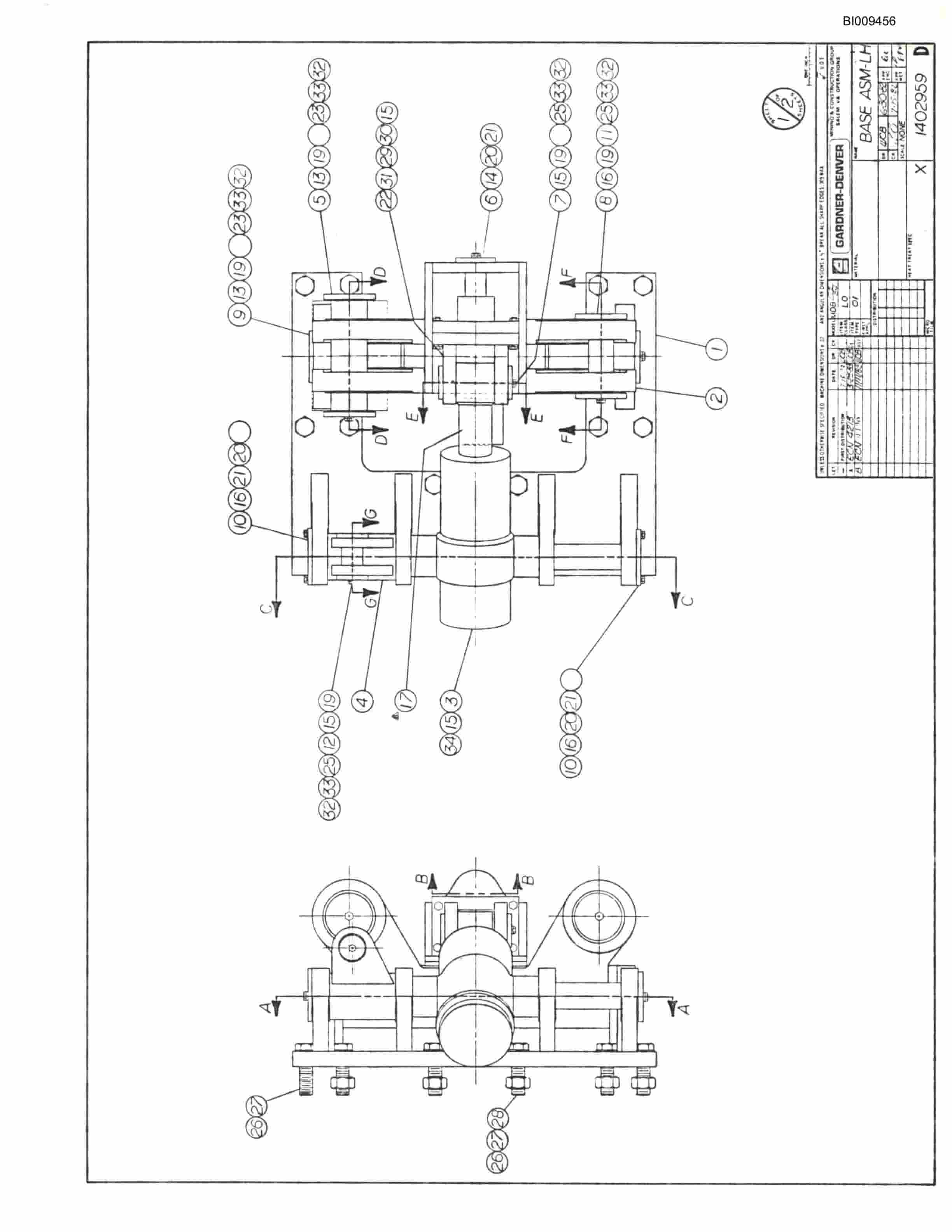 Bucyrus JB1029 Articulated Hydraulic Jumbo Parts Catalog BI009456-3