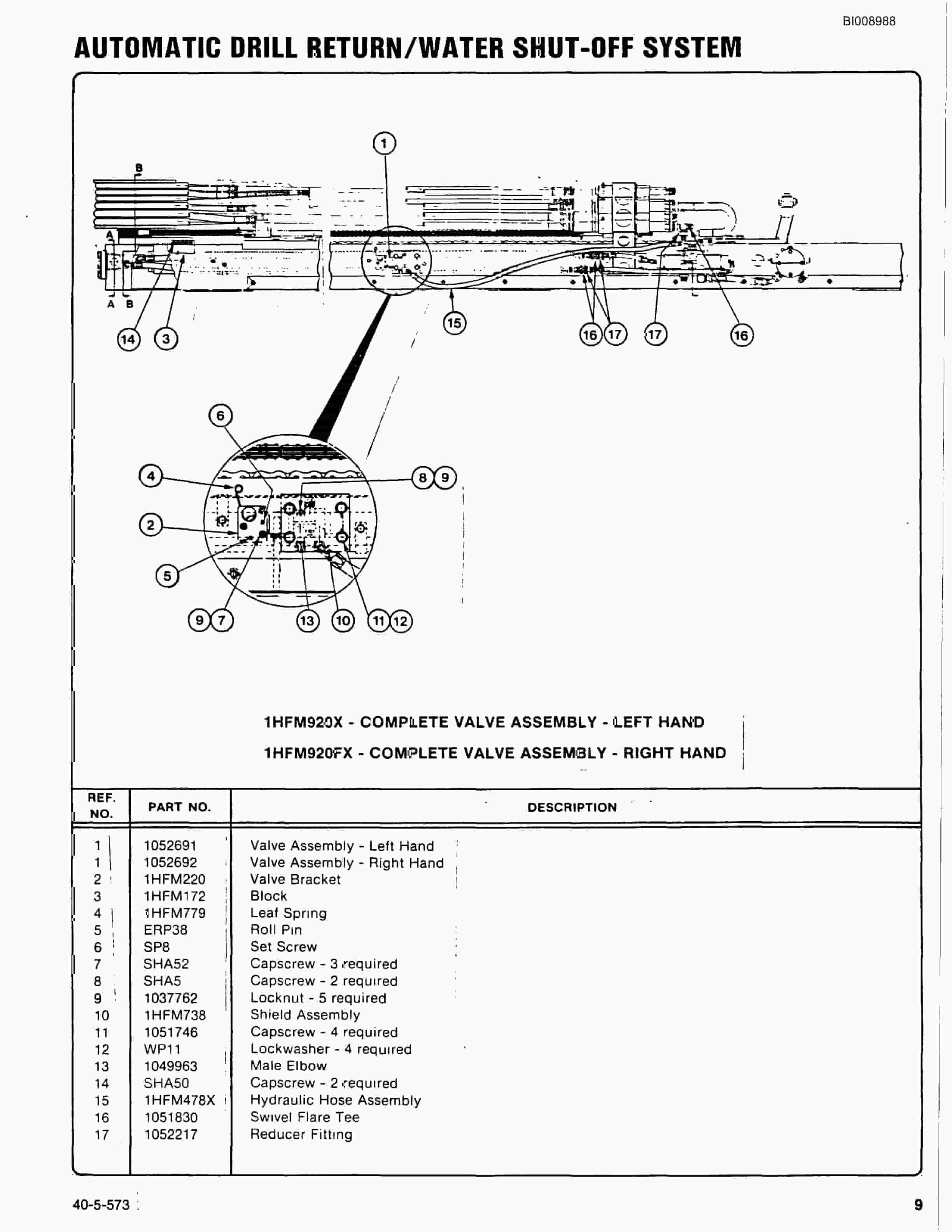 Bucyrus JB1044 Articulated Jumbo Parts Catalog BI008988-5