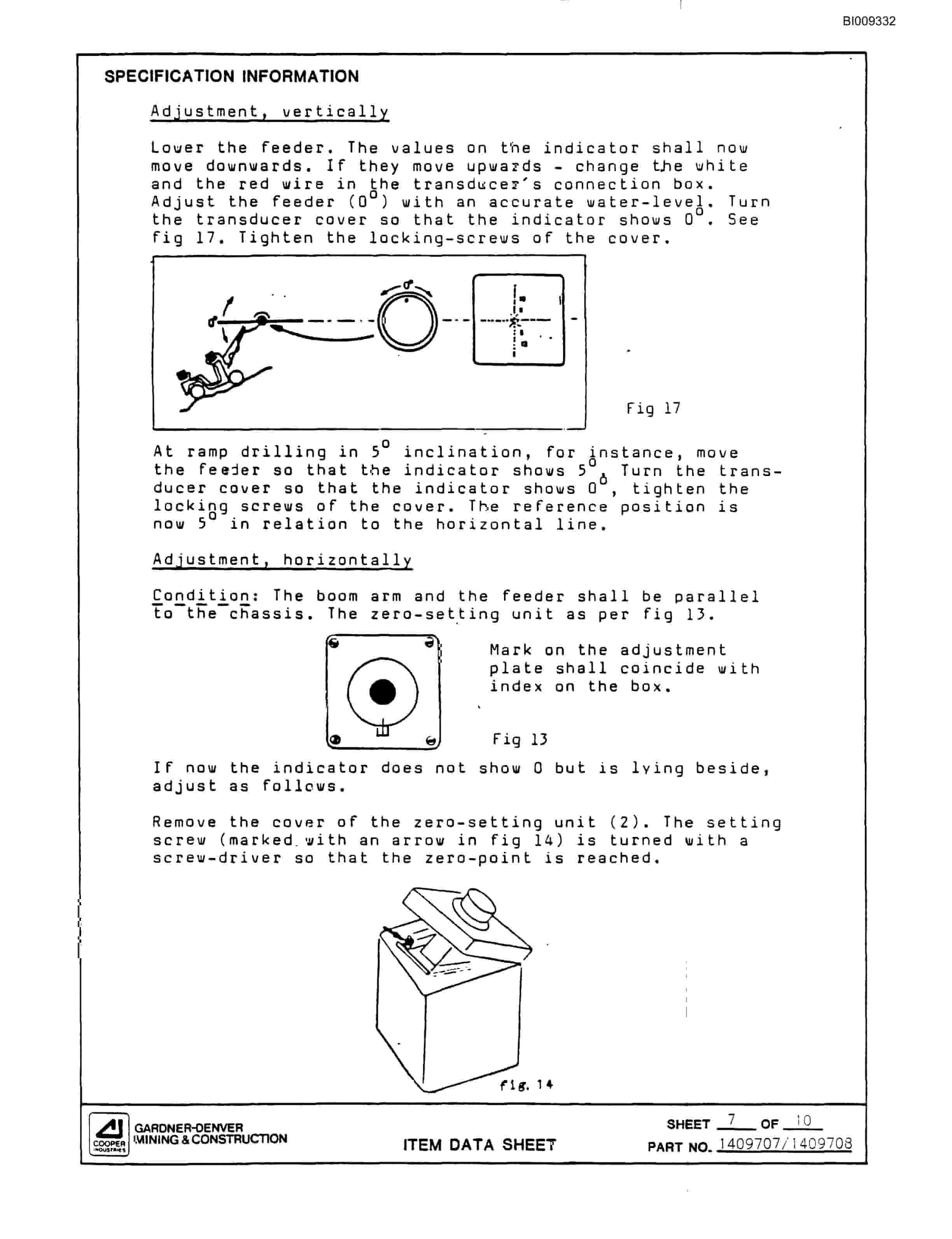 Bucyrus JB1061 Articulated Hydraulic Ring Drill Parts Catalog BI009332-3