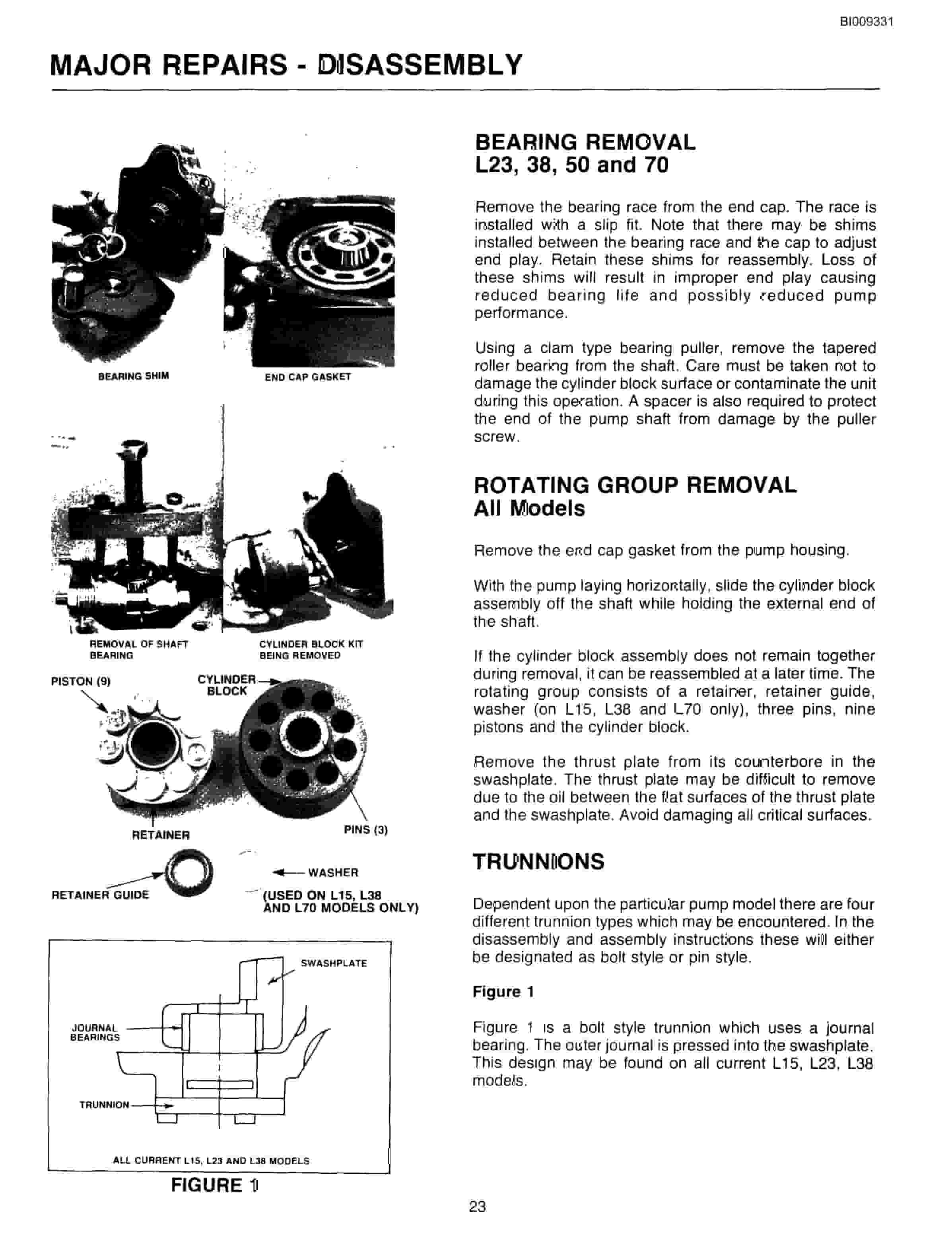 Bucyrus JB1062 Articulated Hydraulic Jumbo Parts Catalog BI009331-3