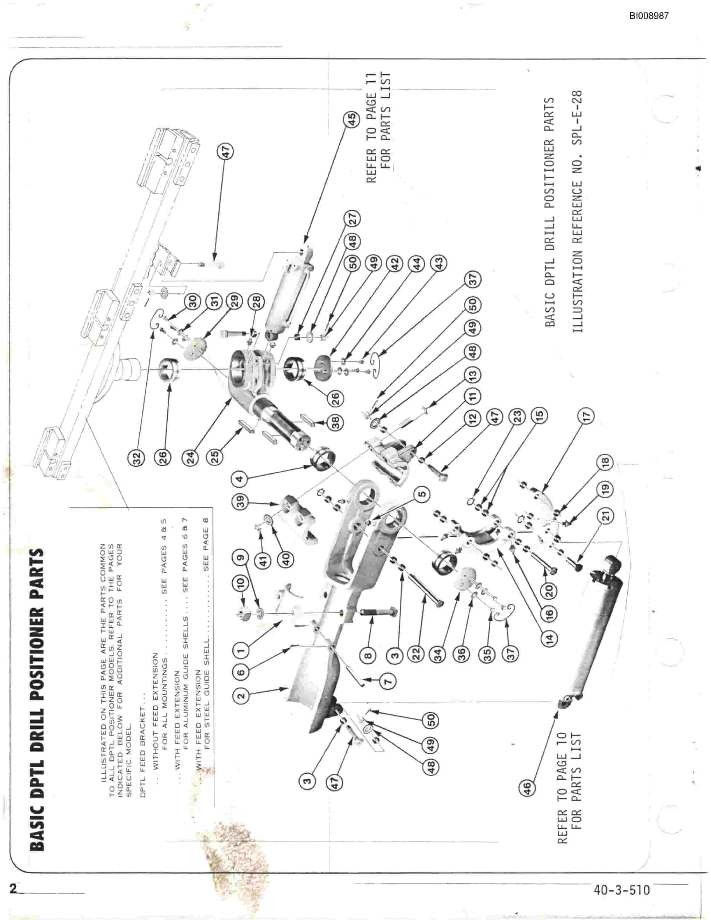 Bucyrus JB1094 Air Minibore Parts Catalog BI008987-5