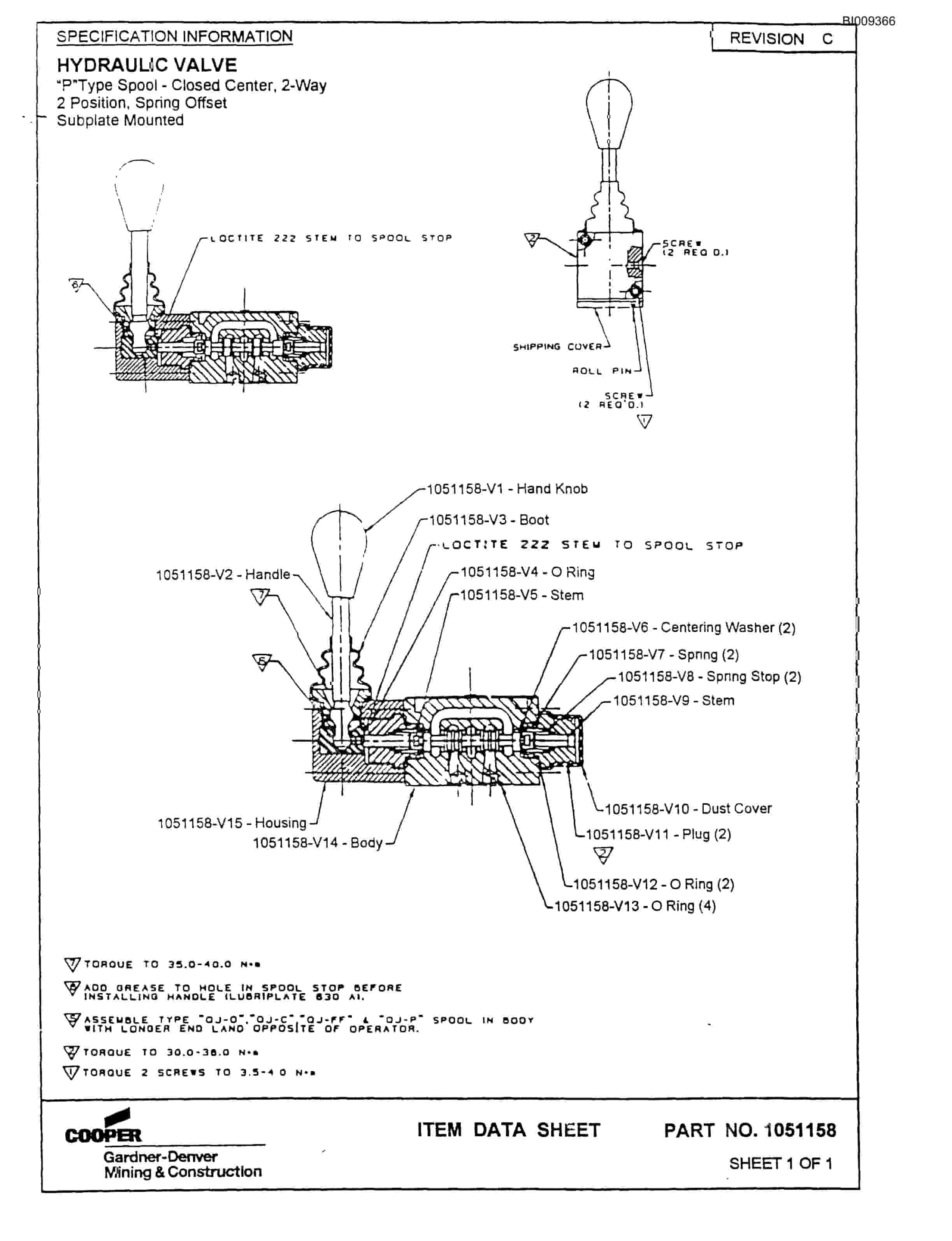 Bucyrus JB1142 MK45HD Jumbo Parts Catalog BI009366-4