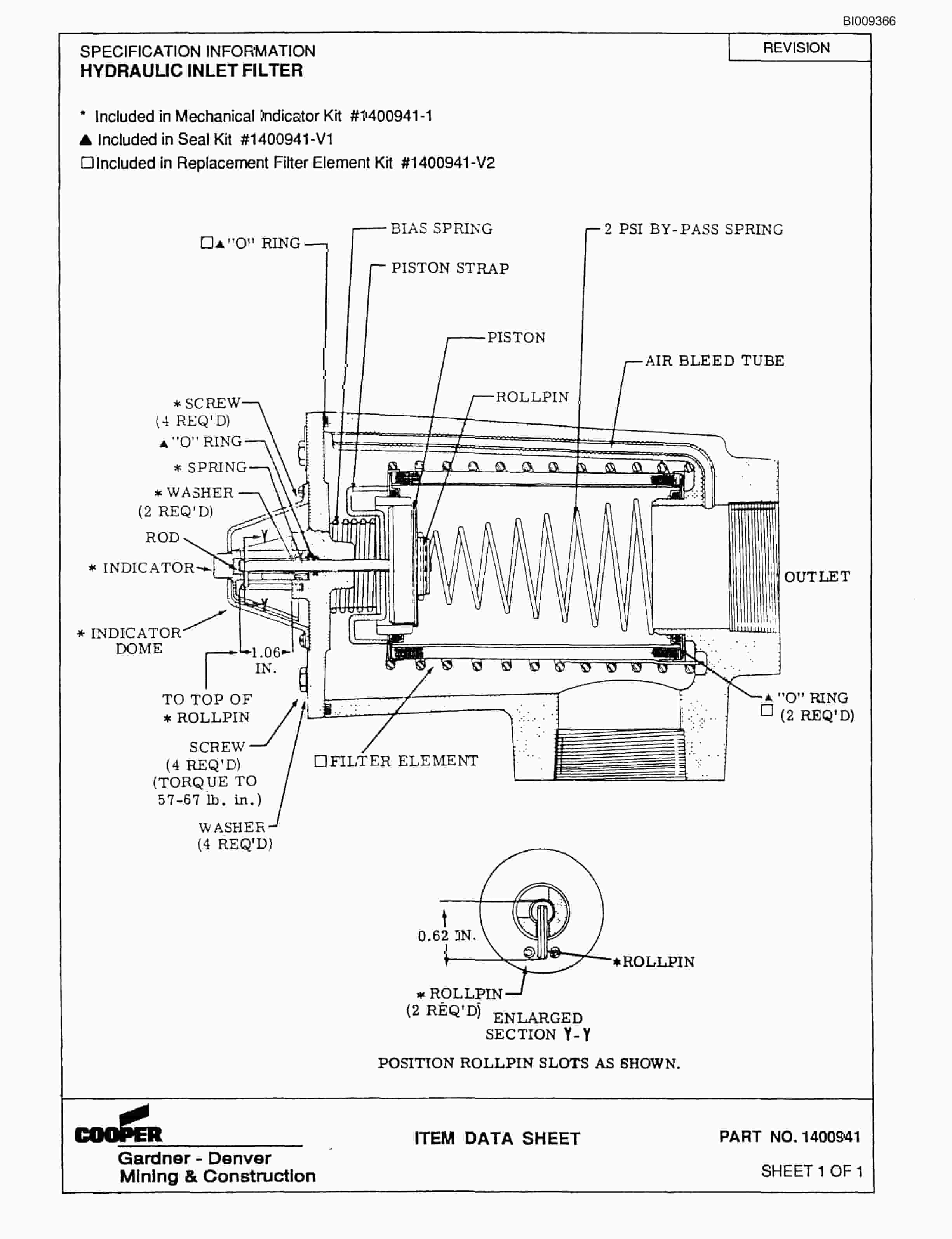 Bucyrus JB1142 MK45HD Jumbo Parts Catalog BI009366-5