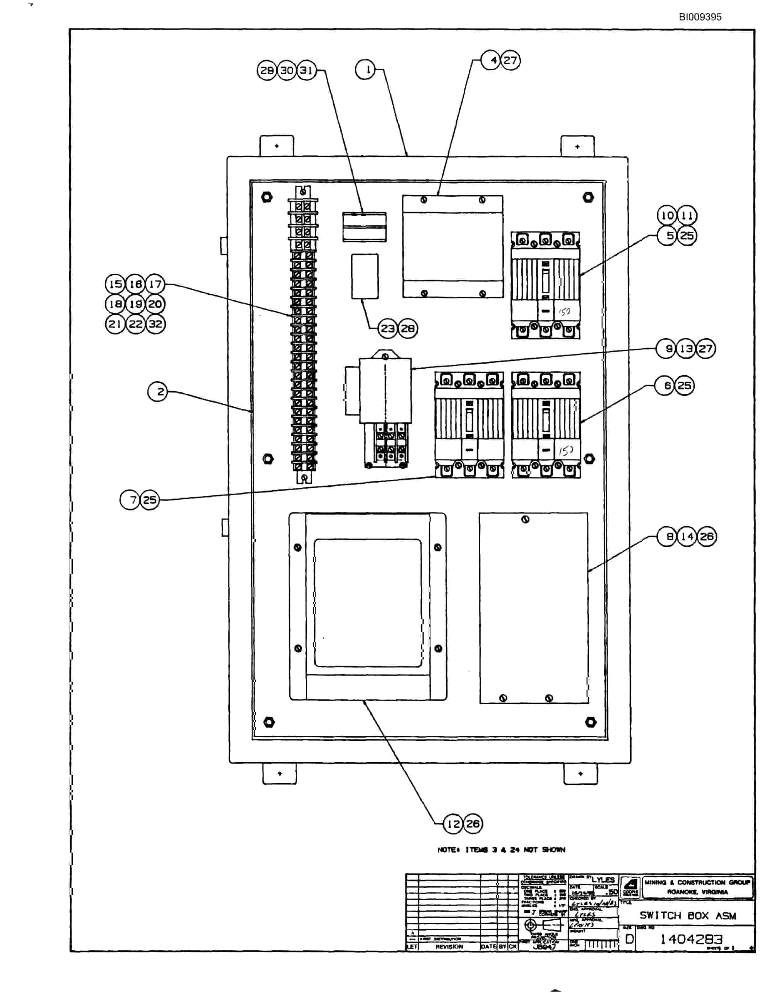 Bucyrus JB947 Articulated Hydraulic Ring Drill Parts Catalog BI009395-3
