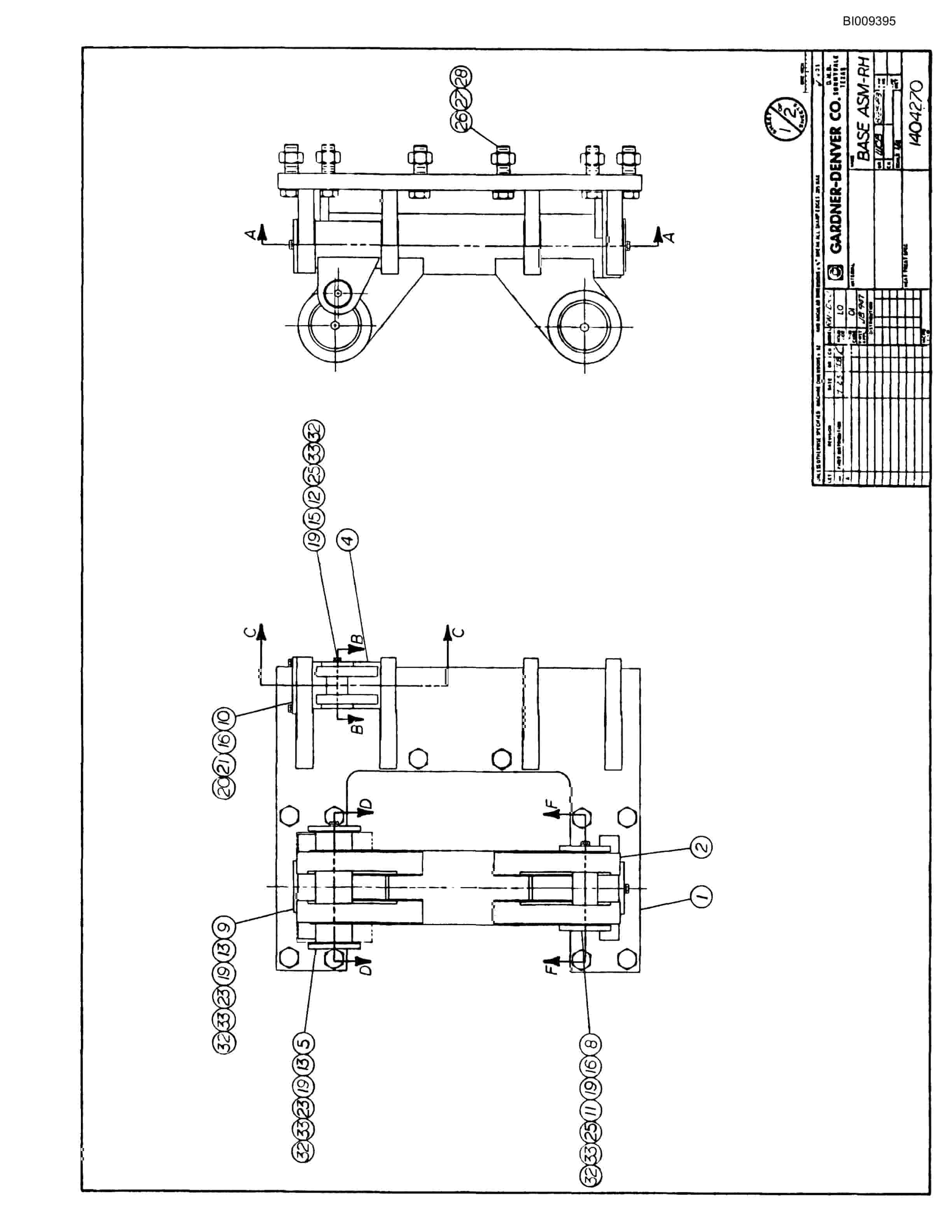 Bucyrus JB947 Articulated Hydraulic Ring Drill Parts Catalog BI009395-4