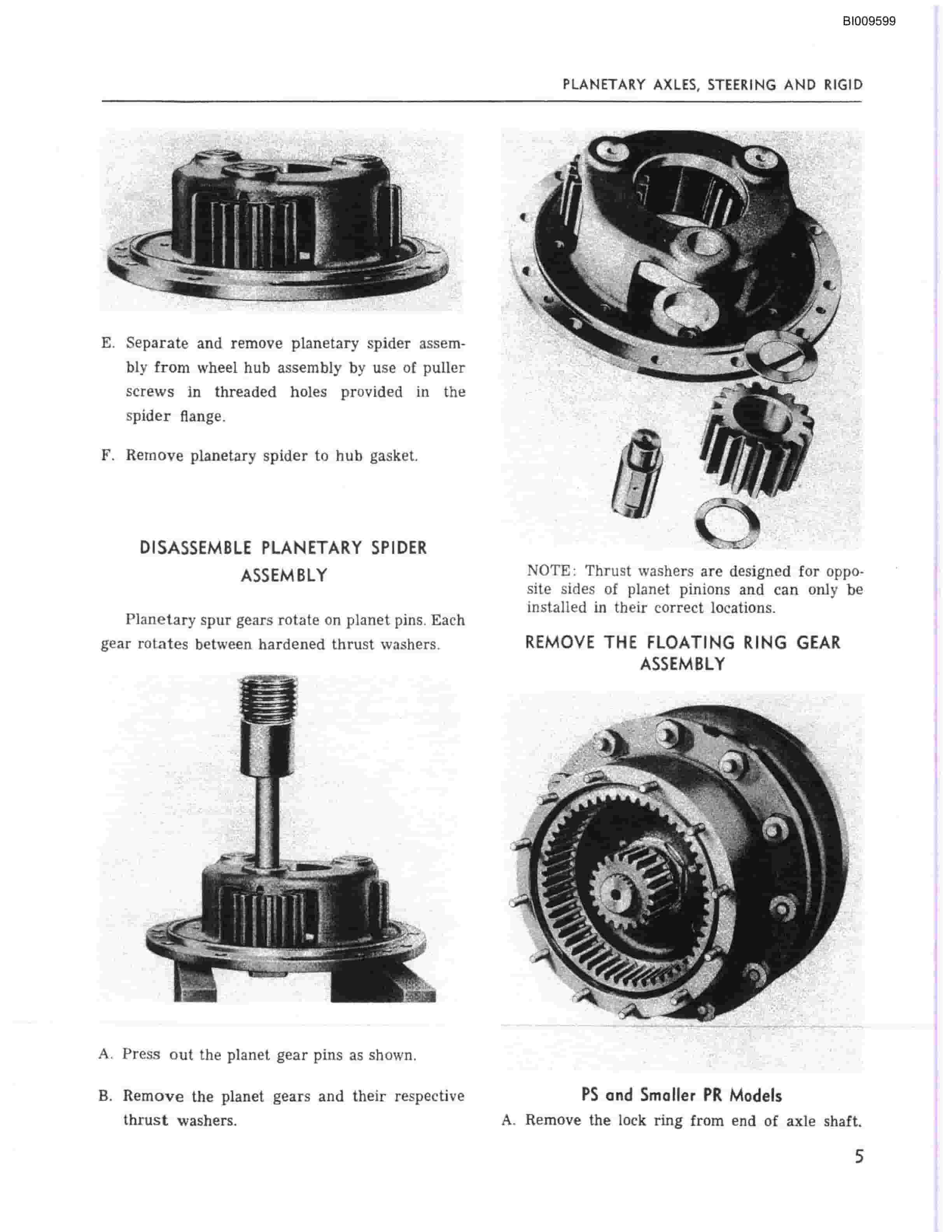 Bucyrus JB966 Universal III Jumbo Parts Catalog BI009599-3
