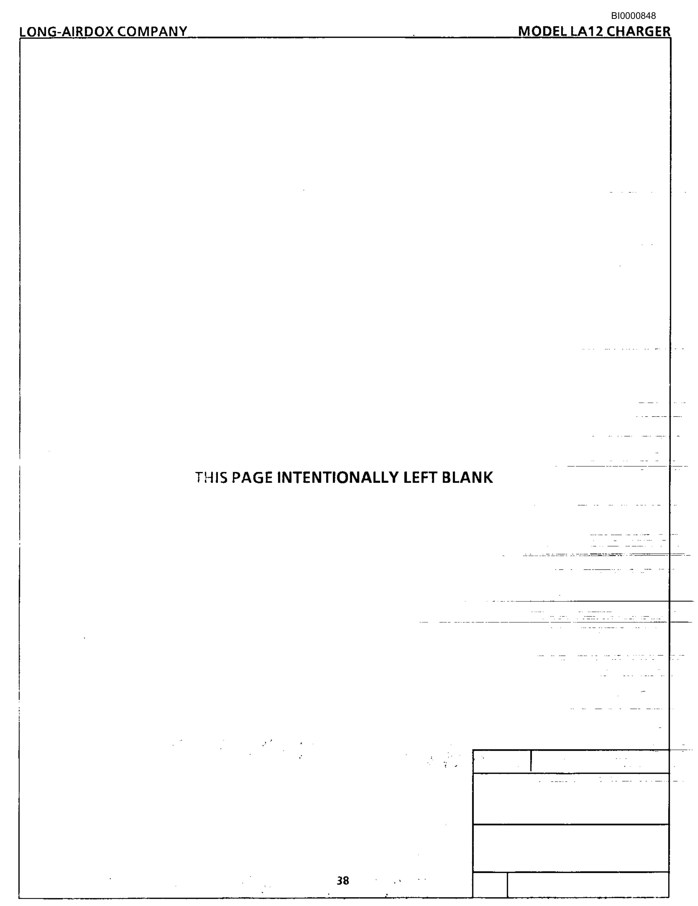 Bucyrus LA12 Battery Charger Technical Manual BI000848-5