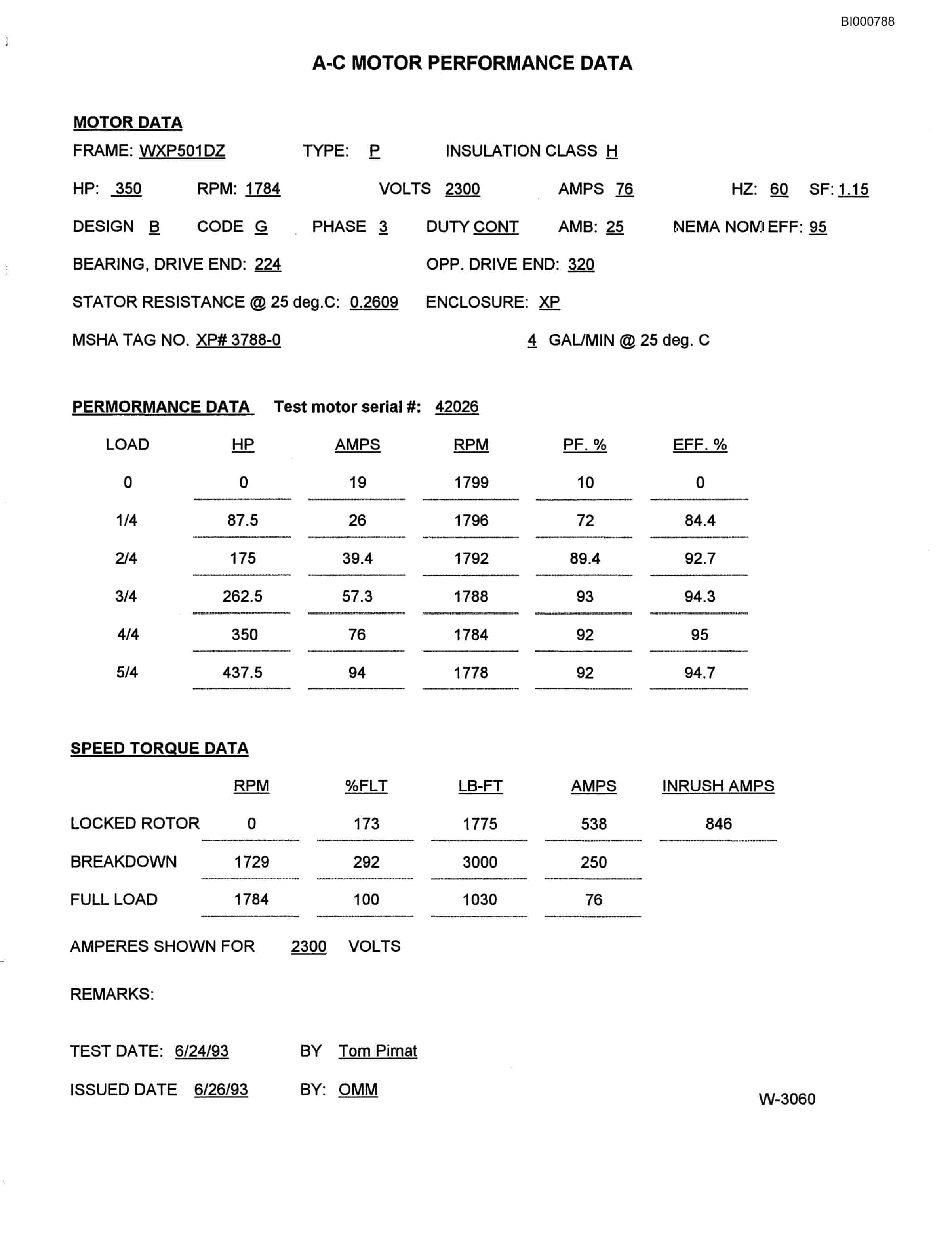 Bucyrus Longwall Face Conveyor Motors Technical Manual BI000788-3