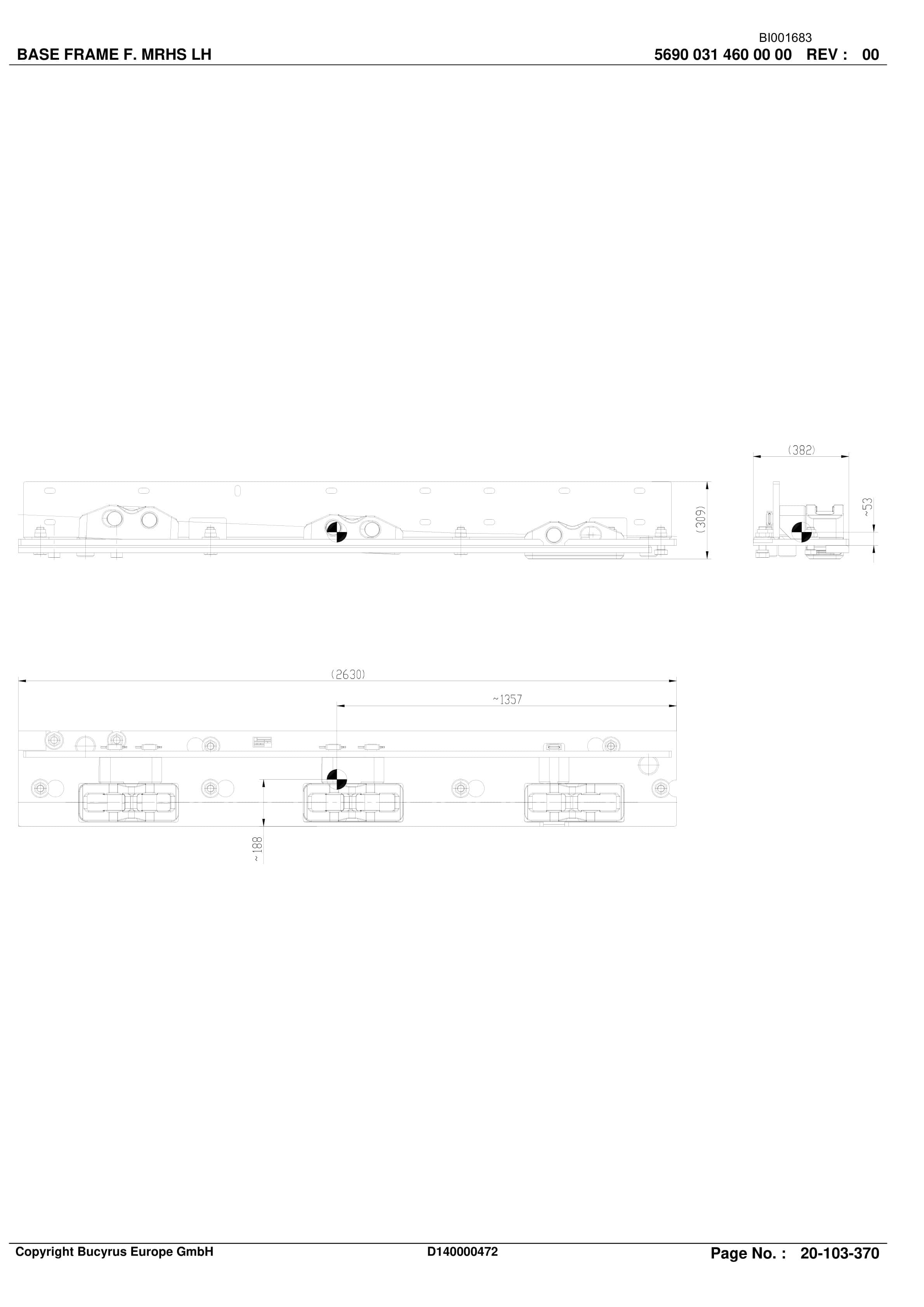 Bucyrus LTCC Conveyor System Xiegou II Parts Catalog BI001683-2