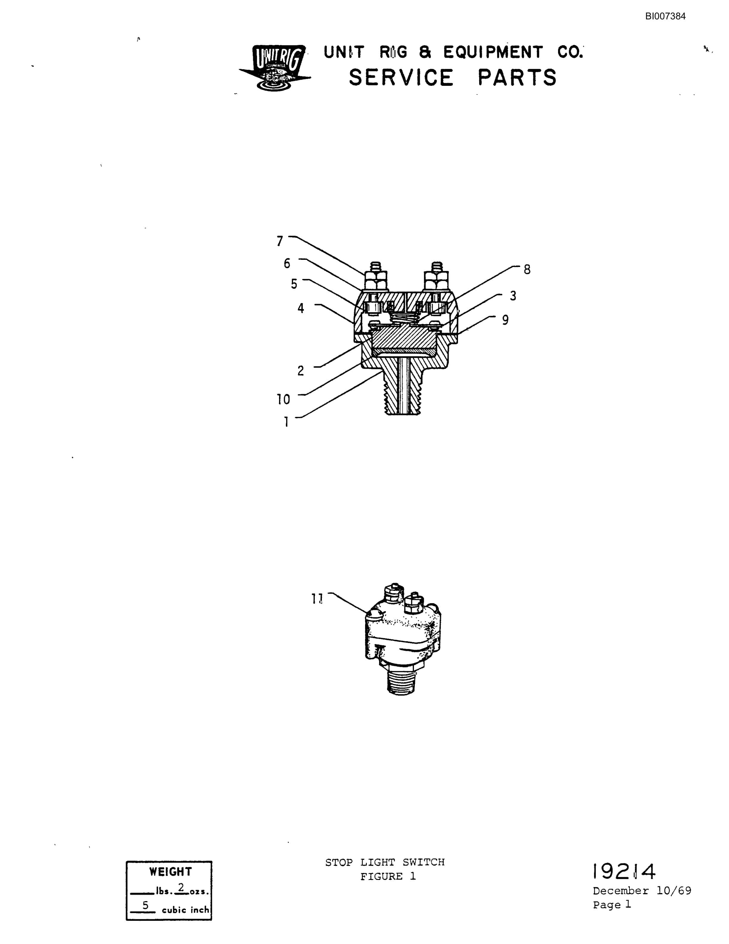Bucyrus M-100 Assembly Parts Catalog BI007384-4