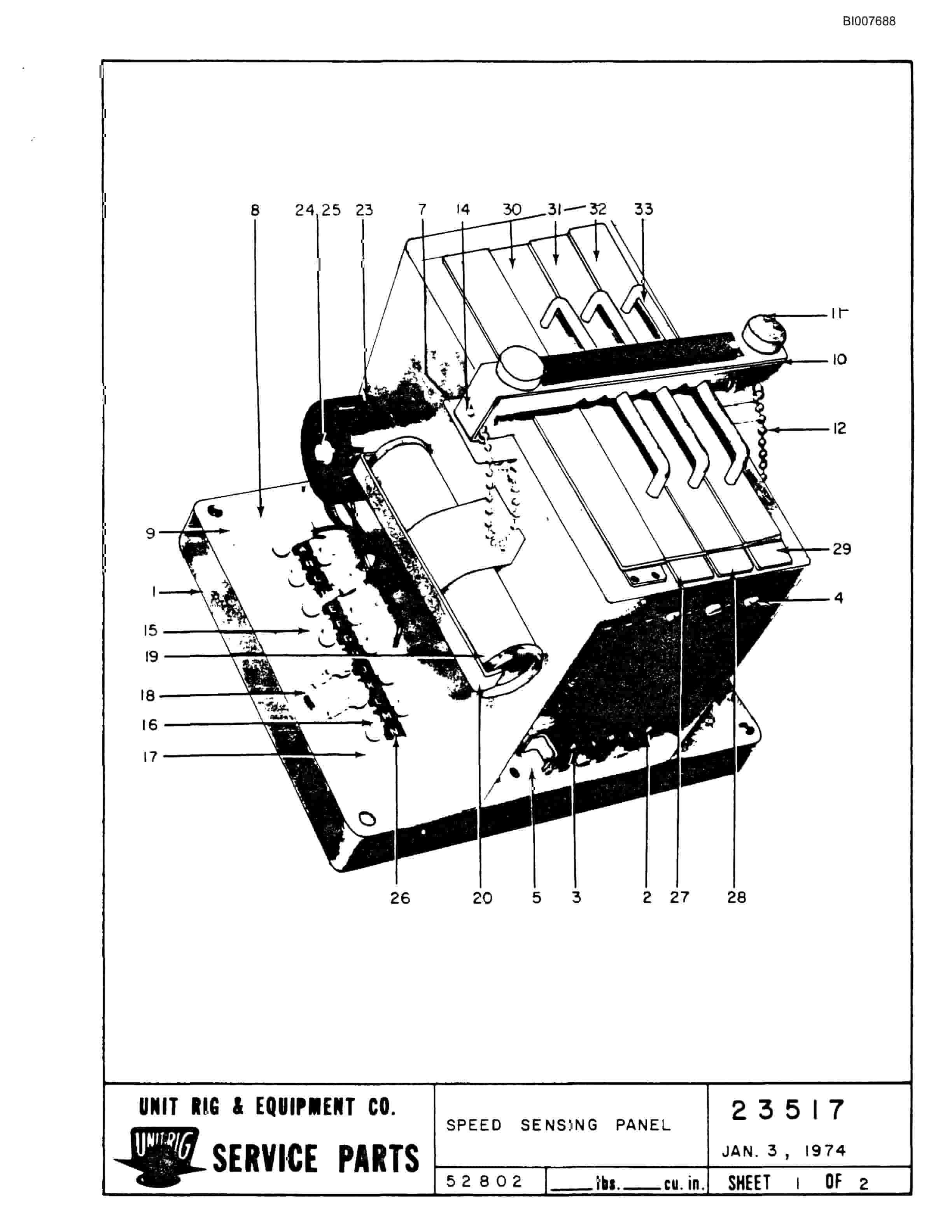 Bucyrus M-100 Assembly Parts Catalog BI007688-5