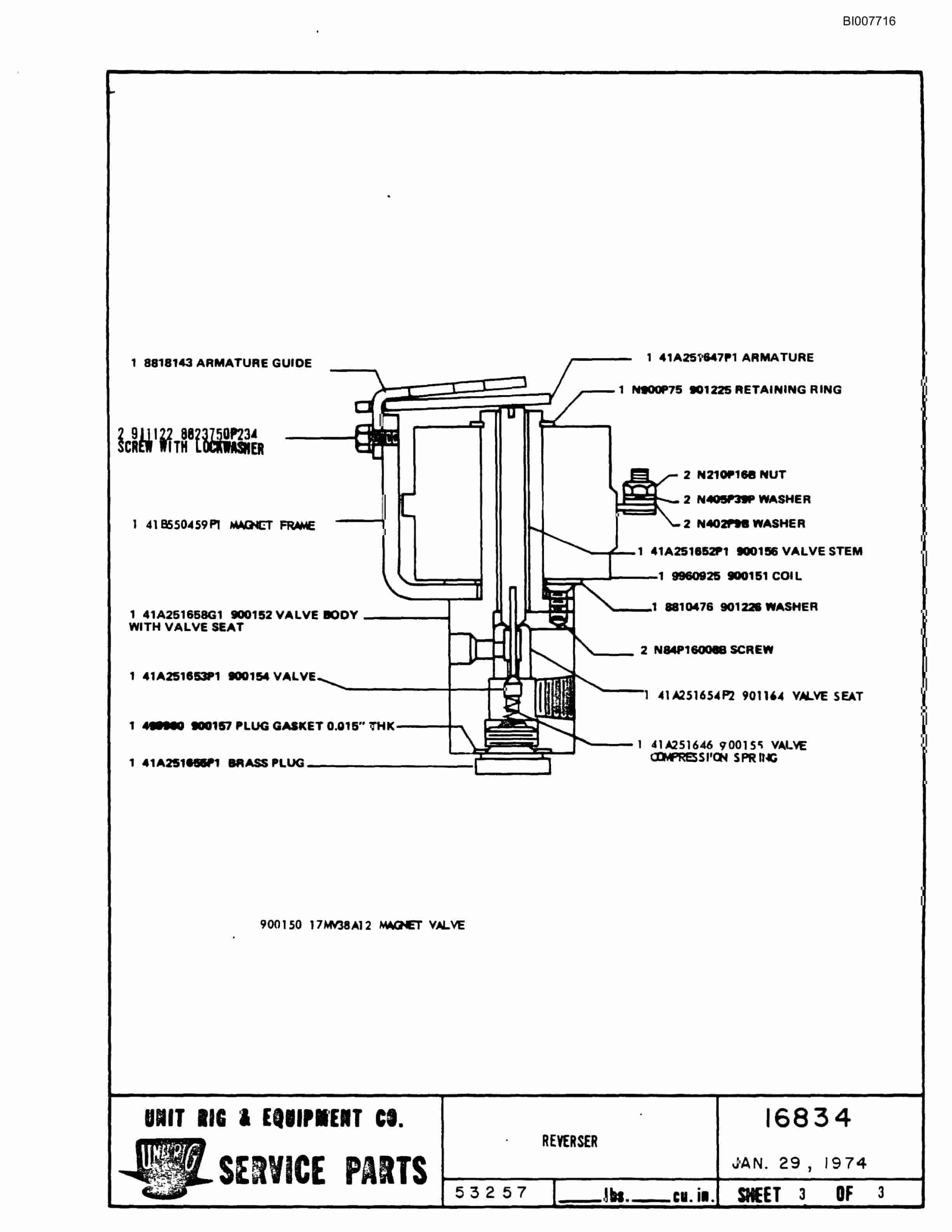 Bucyrus M-100 Assembly Parts Catalog BI007716-3