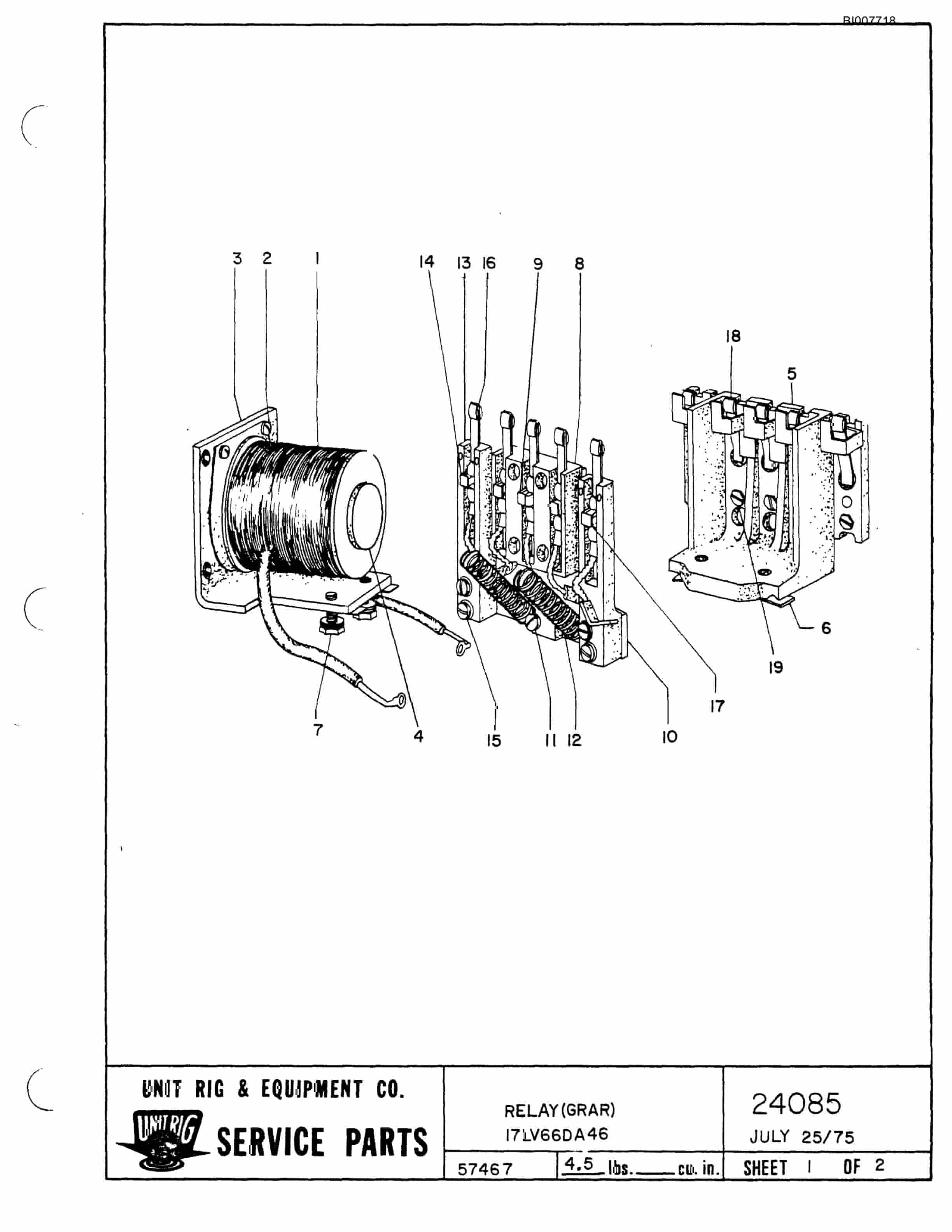 Bucyrus M-100 Assembly Parts Catalog BI007718-5