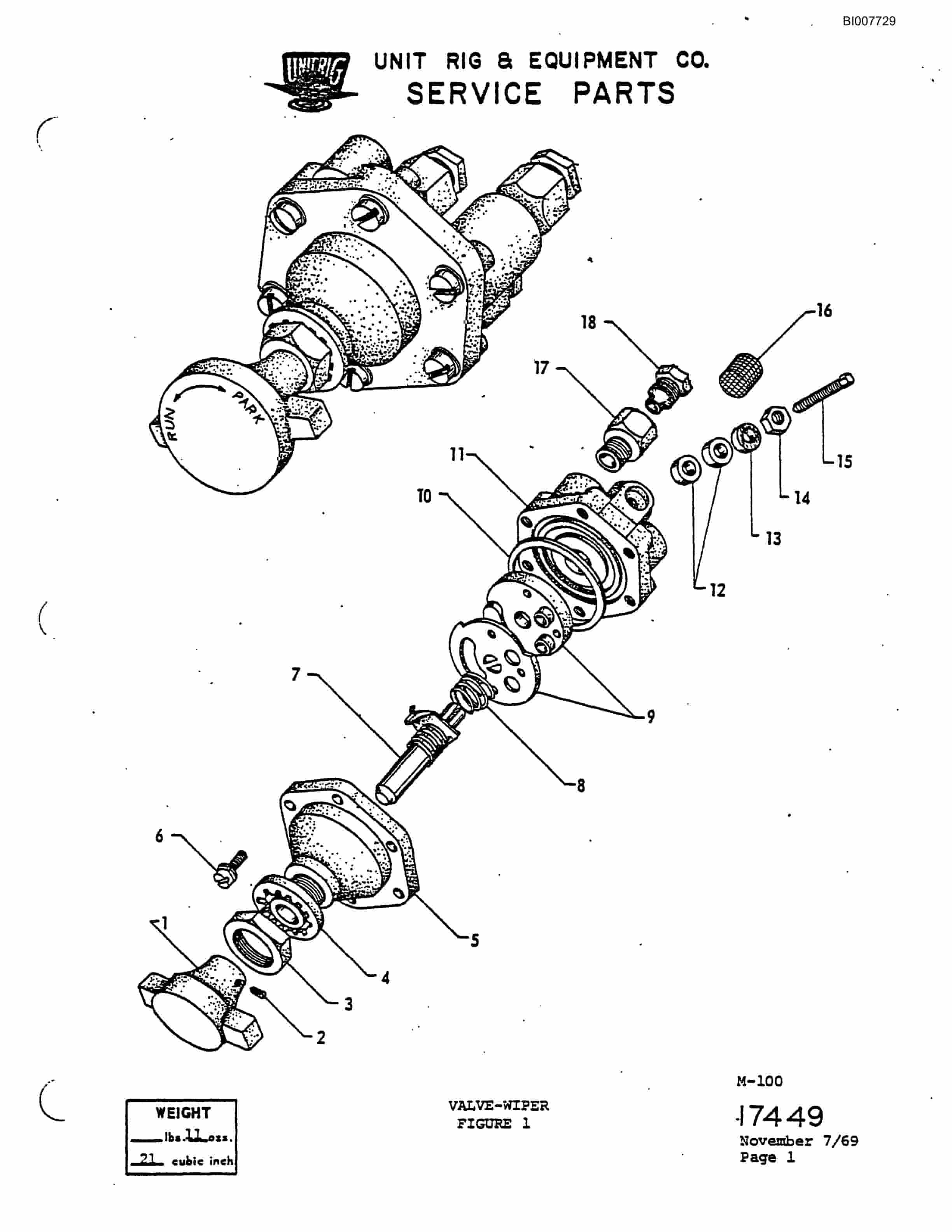 Bucyrus M-100 Assembly Parts Catalog BI007729-4