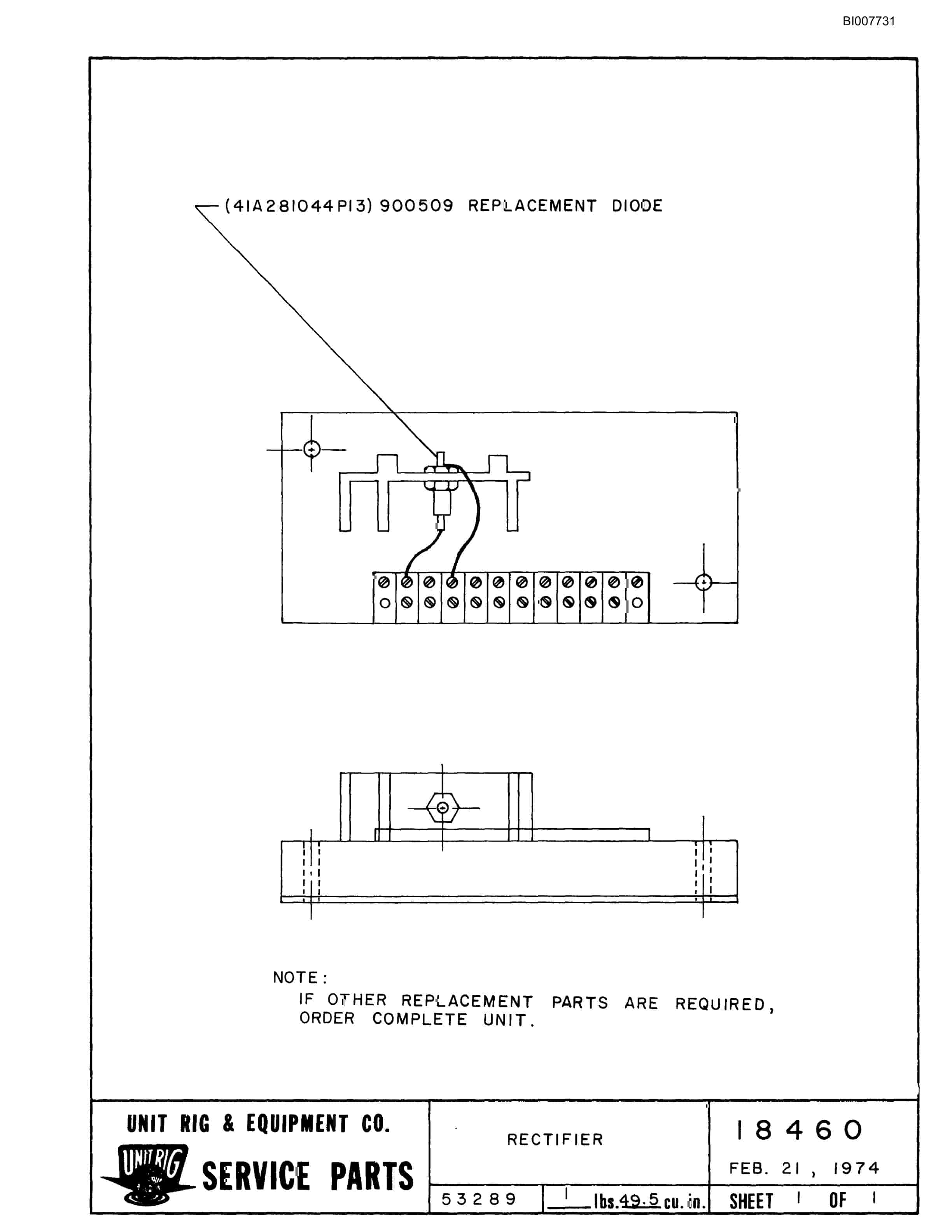 Bucyrus M-100 Assembly Parts Catalog BI007731-5