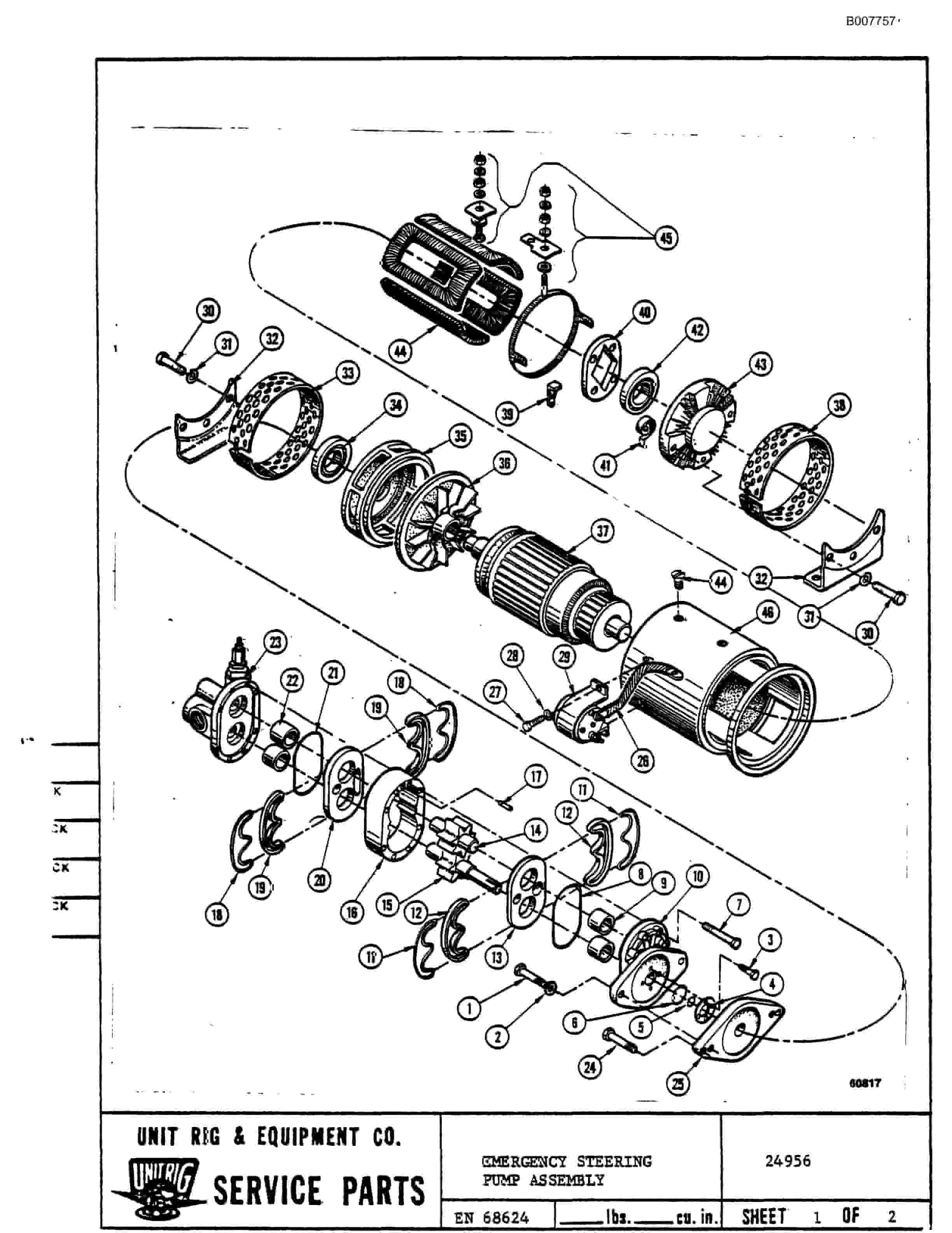 Bucyrus M-100 Assembly Parts Catalog BI007757-3