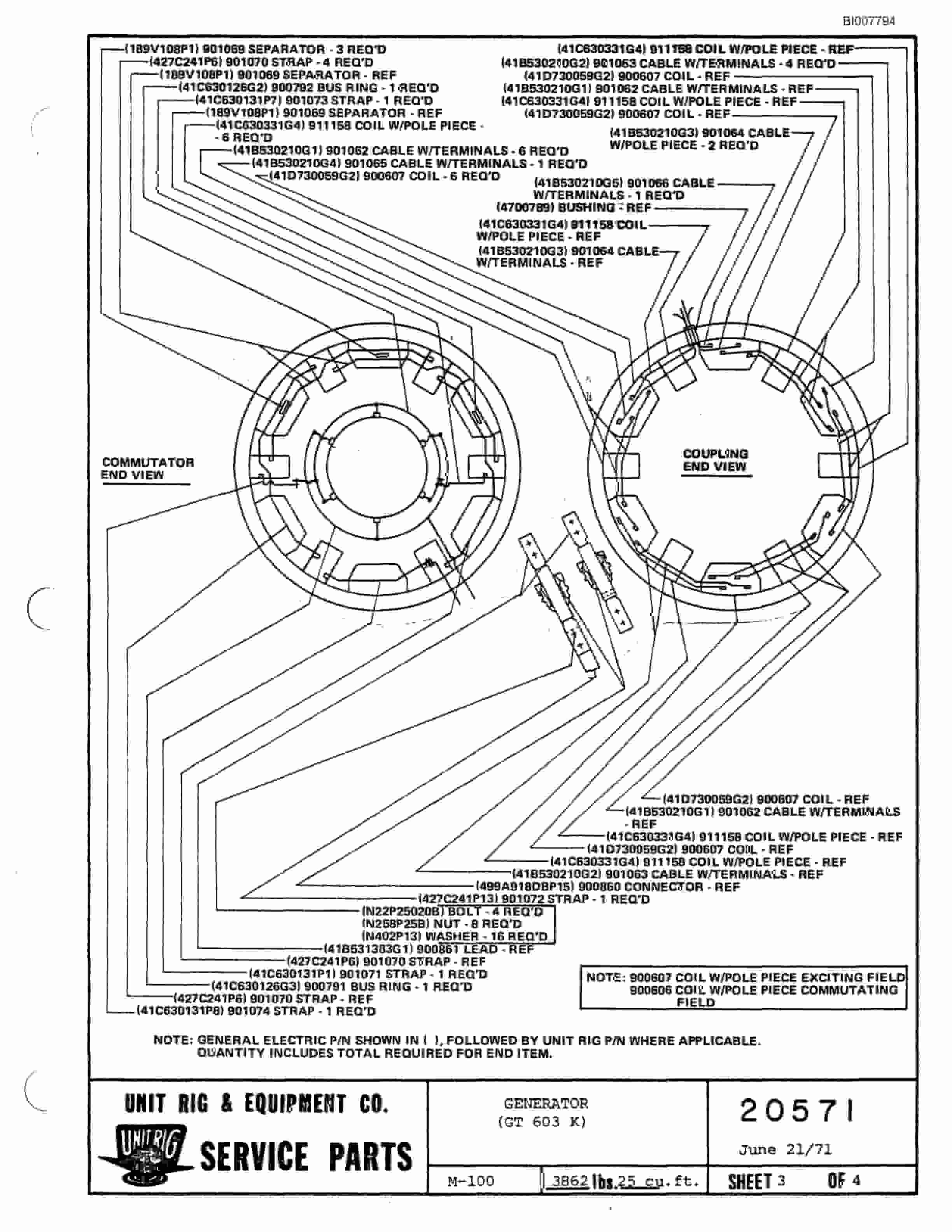 Bucyrus M-100 Assembly Parts Catalog BI007794-4