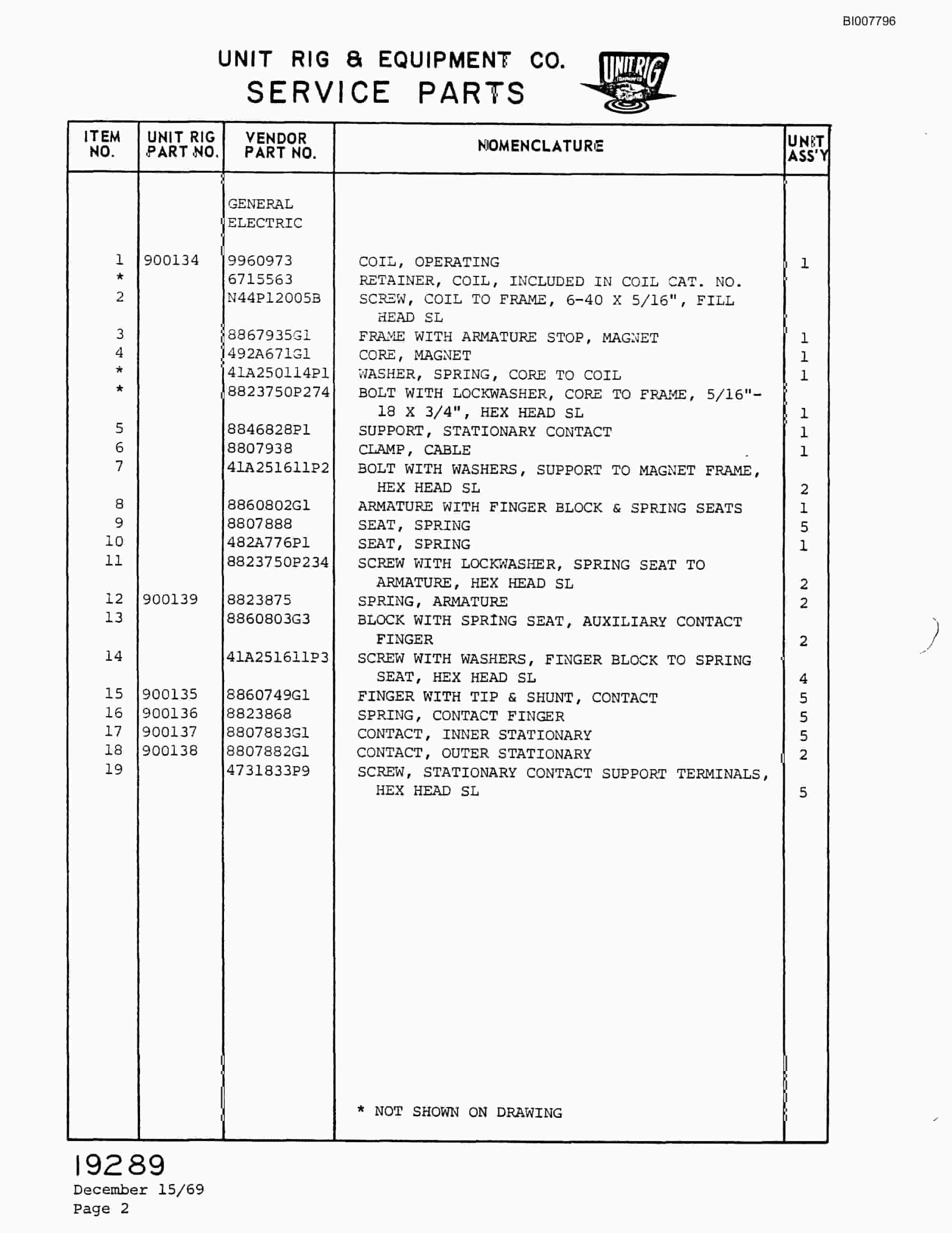Bucyrus M-100 Assembly Parts Catalog BI007796-4