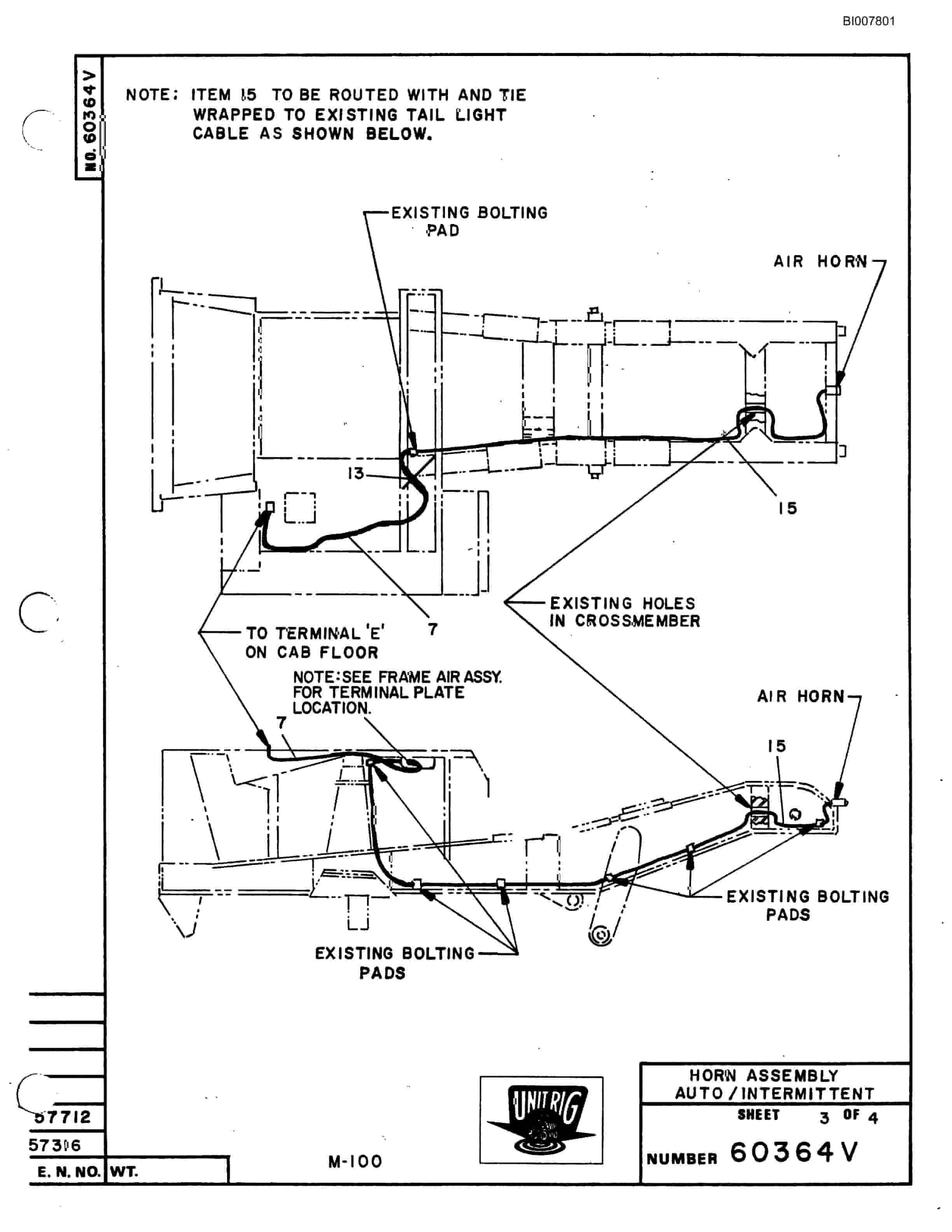 Bucyrus M-100 Assembly Parts Catalog BI007801-2
