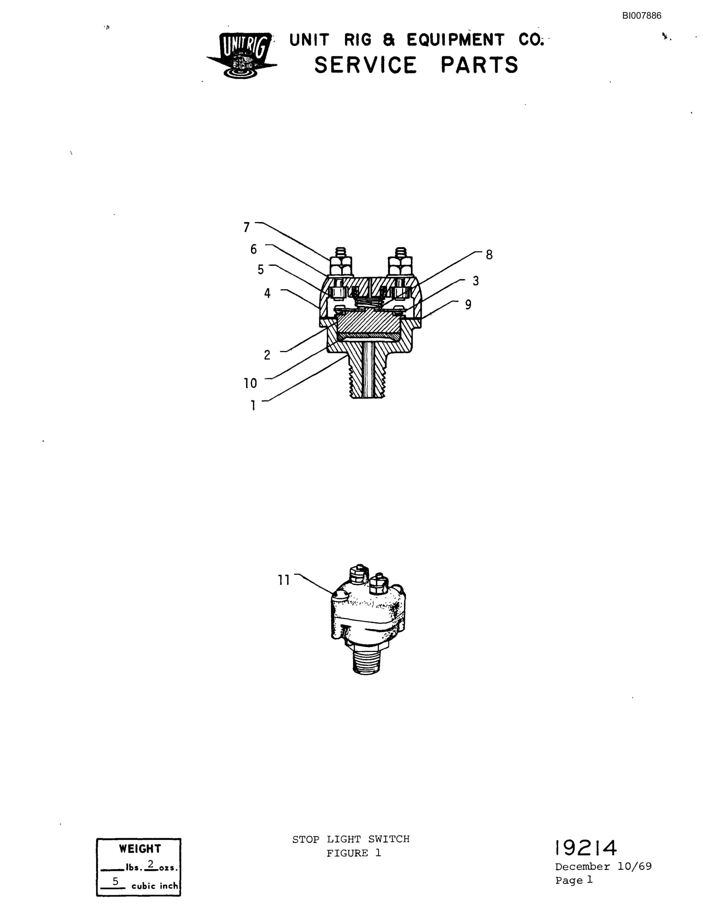 Bucyrus M-100 Assembly Parts Catalog BI007886-5