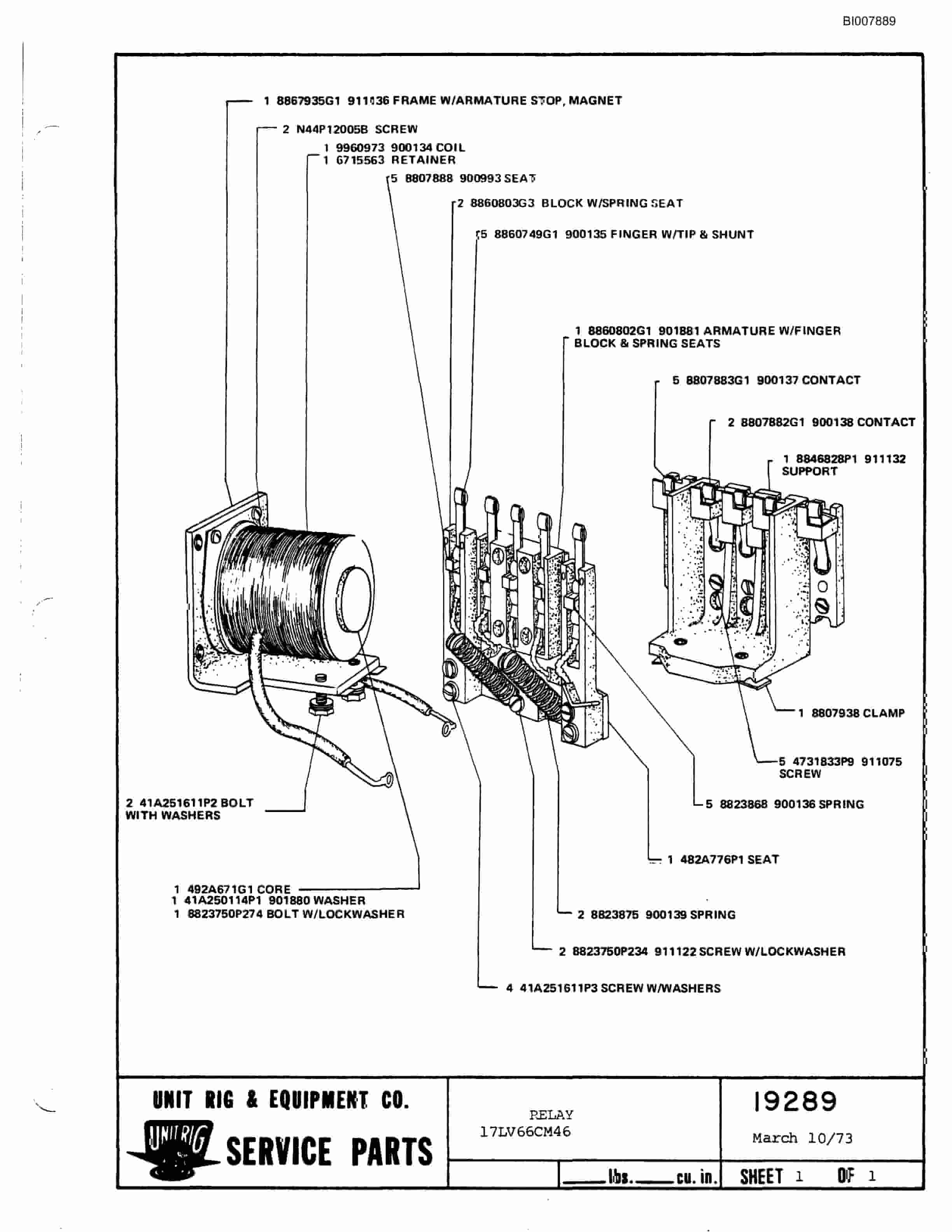 Bucyrus M-100 Assembly Parts Catalog BI007889-4