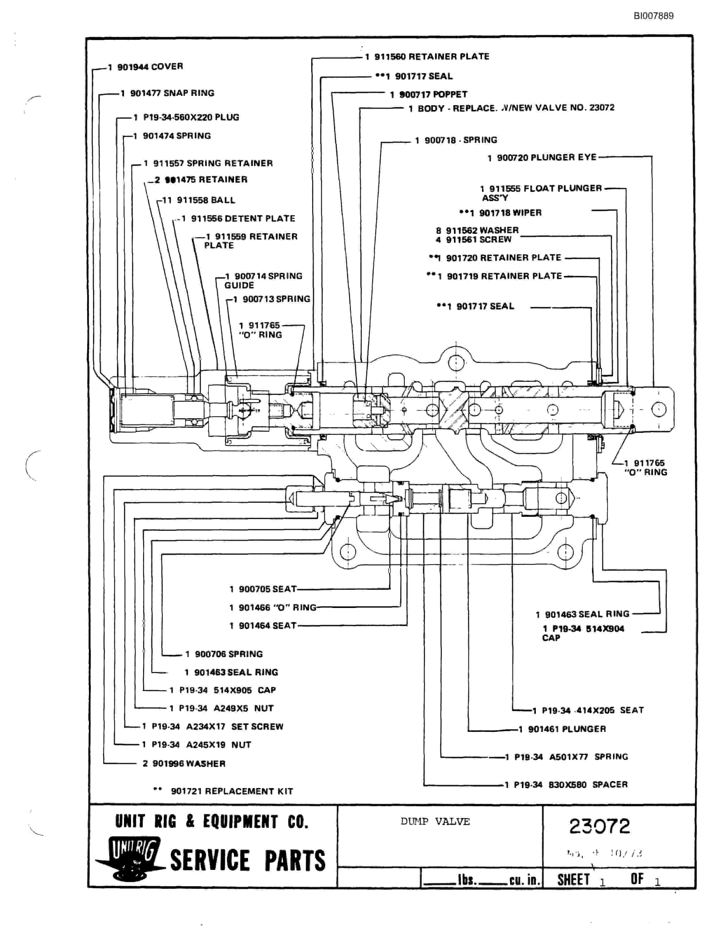 Bucyrus M-100 Assembly Parts Catalog BI007889-5