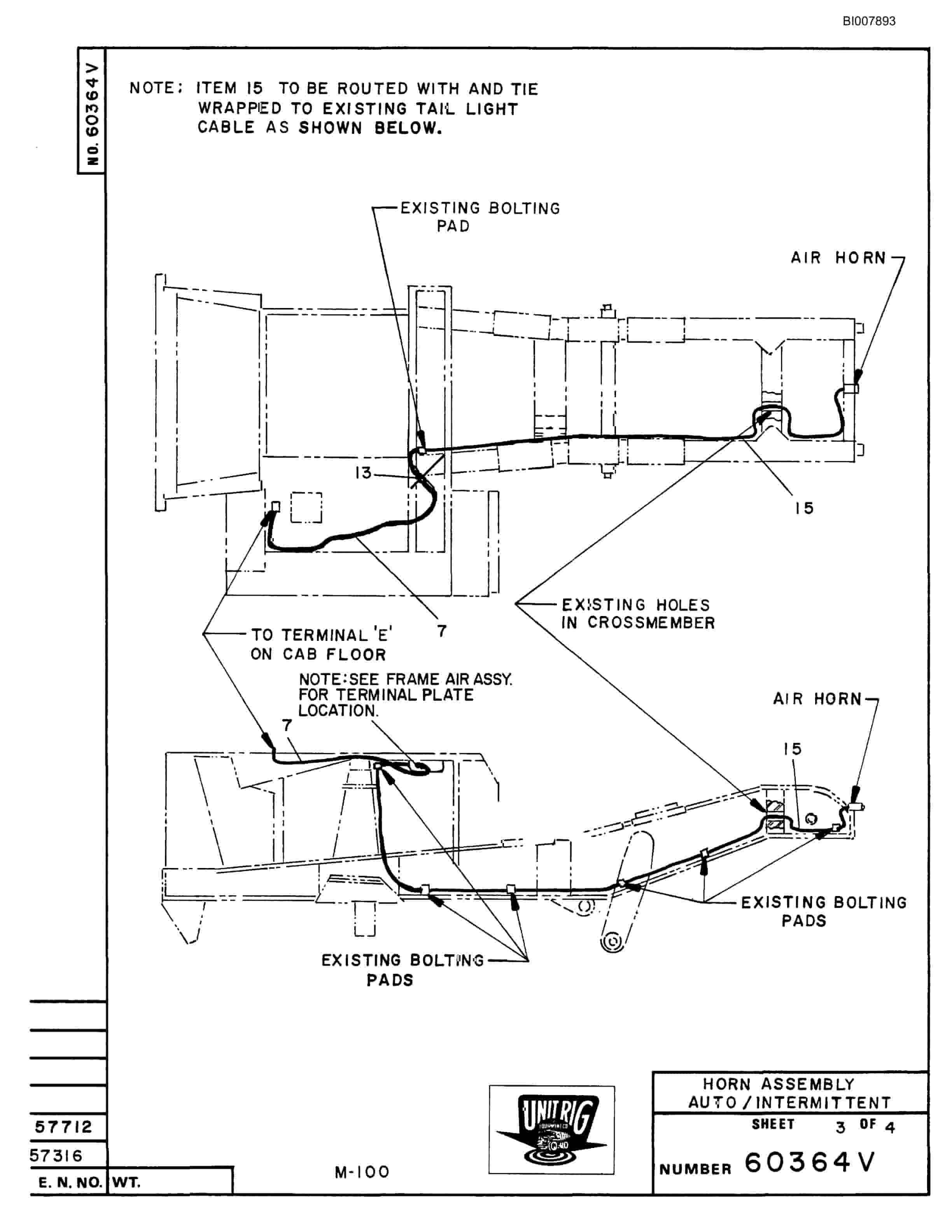 Bucyrus M-100 Assembly Parts Catalog BI007893-2