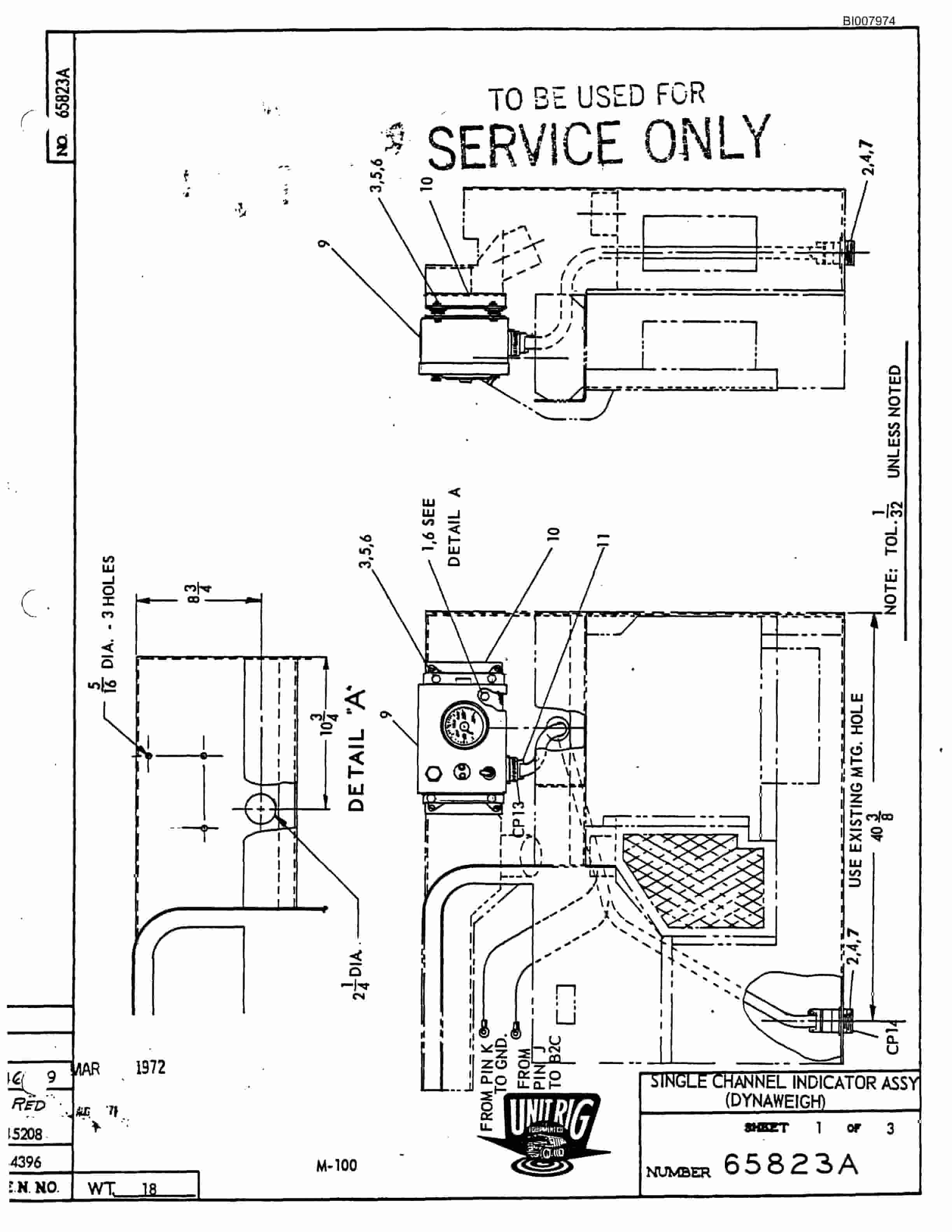 Bucyrus M-100 Assembly Parts Catalog BI007974-2