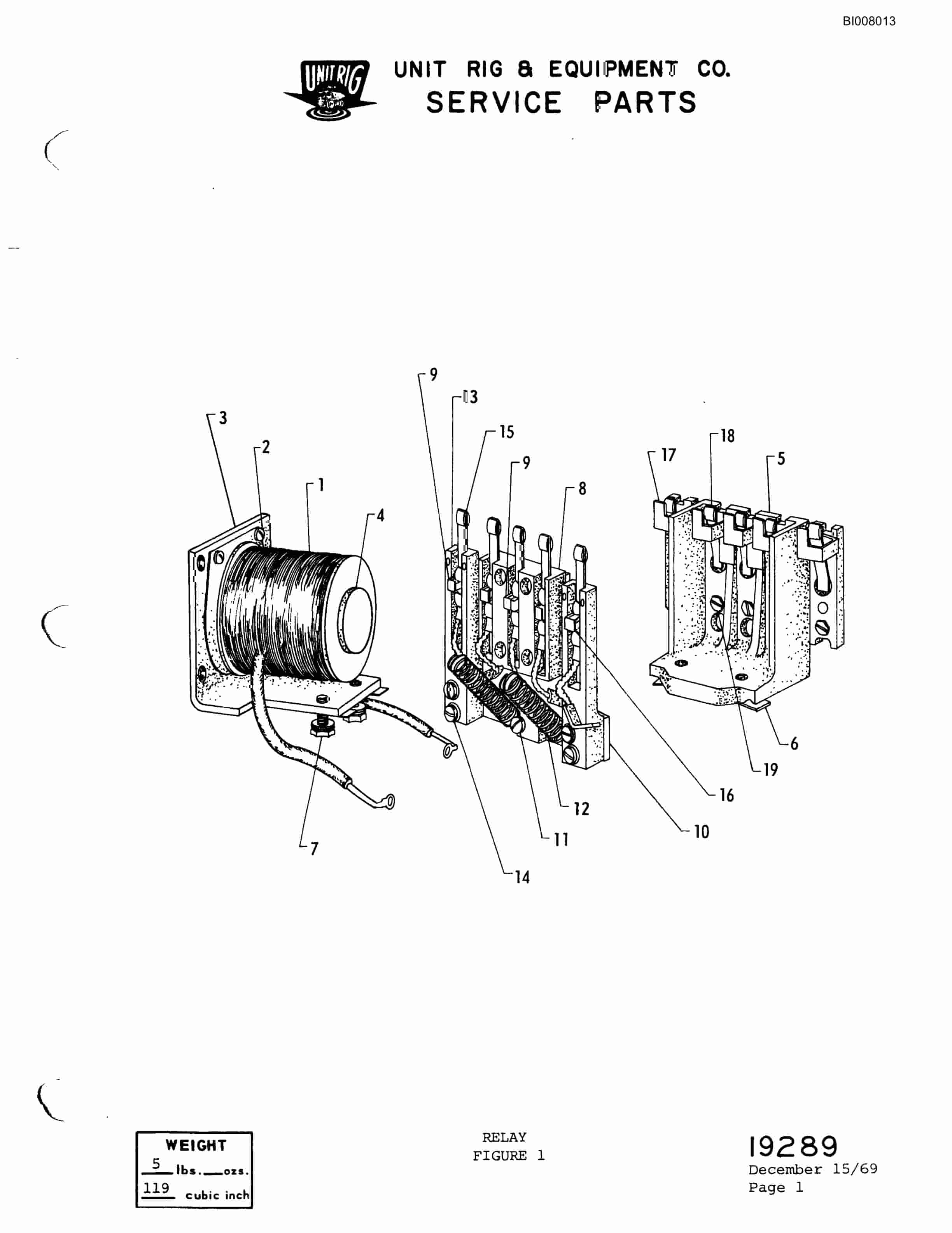 Bucyrus M-100 Assembly Parts Catalog BI008013-5