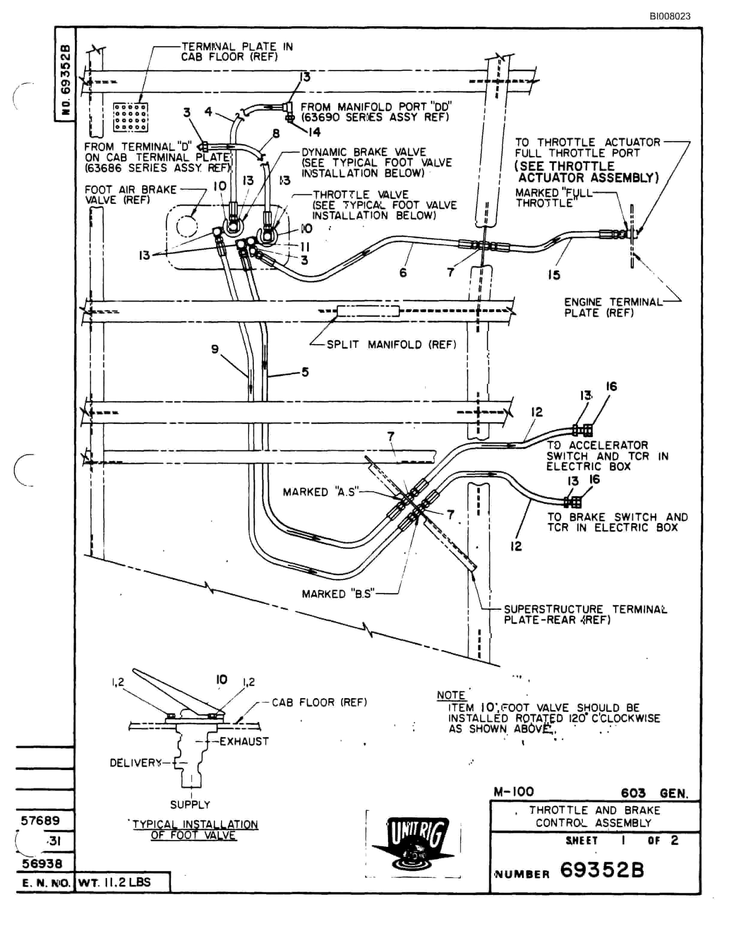 Bucyrus M-100 Assembly Parts Catalog BI008023-2