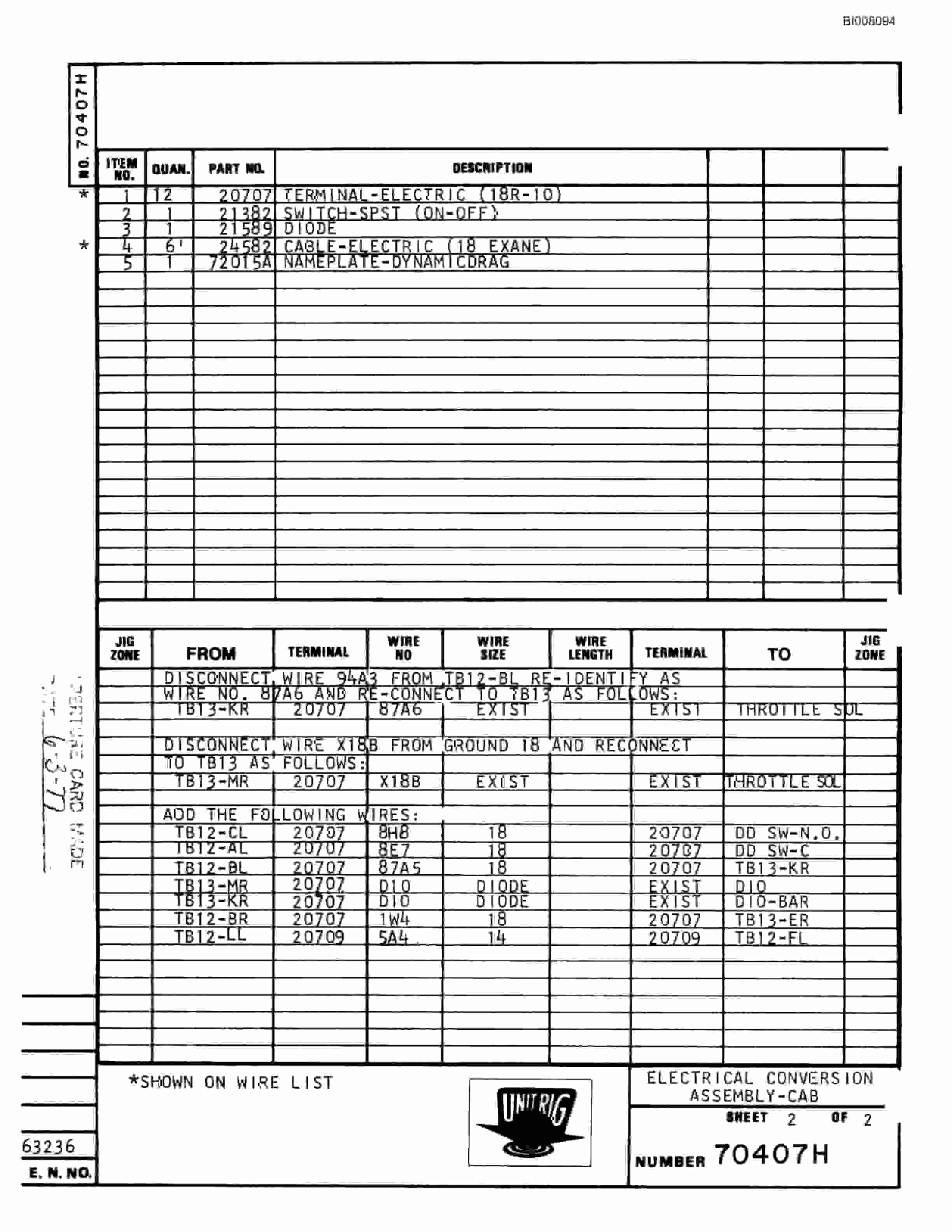 Bucyrus M-100 Assembly Parts Catalog BI008094-2