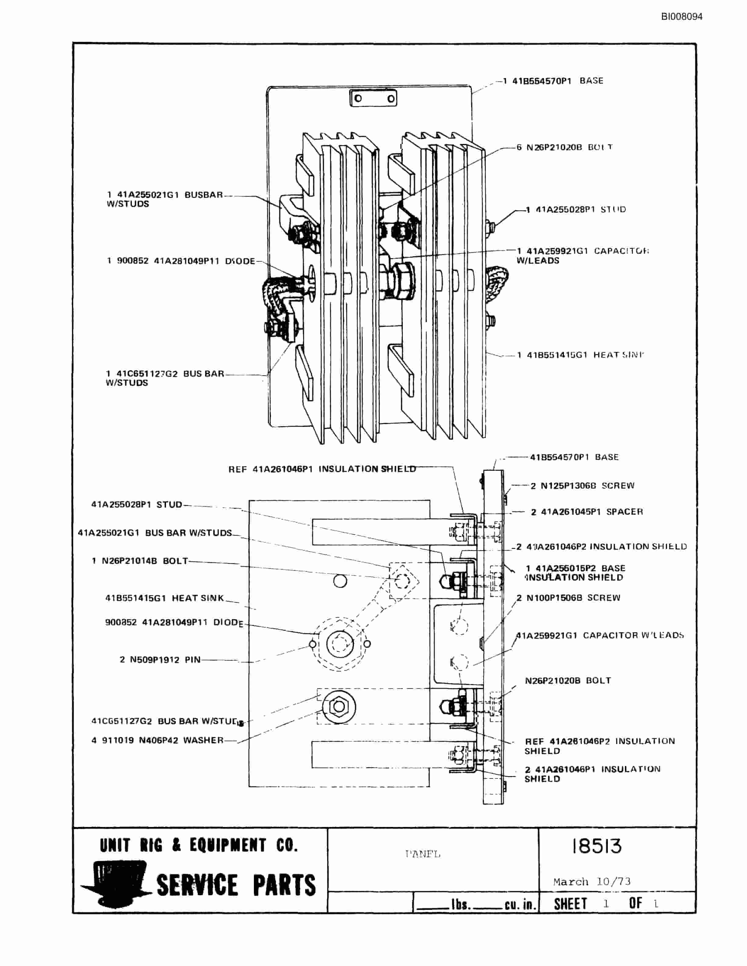 Bucyrus M-100 Assembly Parts Catalog BI008094-3