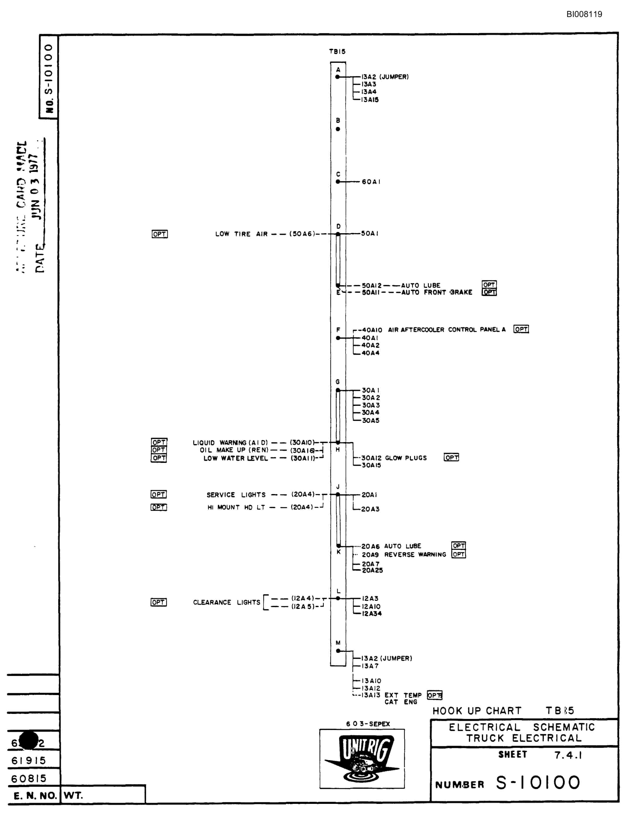 Bucyrus M-100 Assembly Parts Catalog BI008119-5
