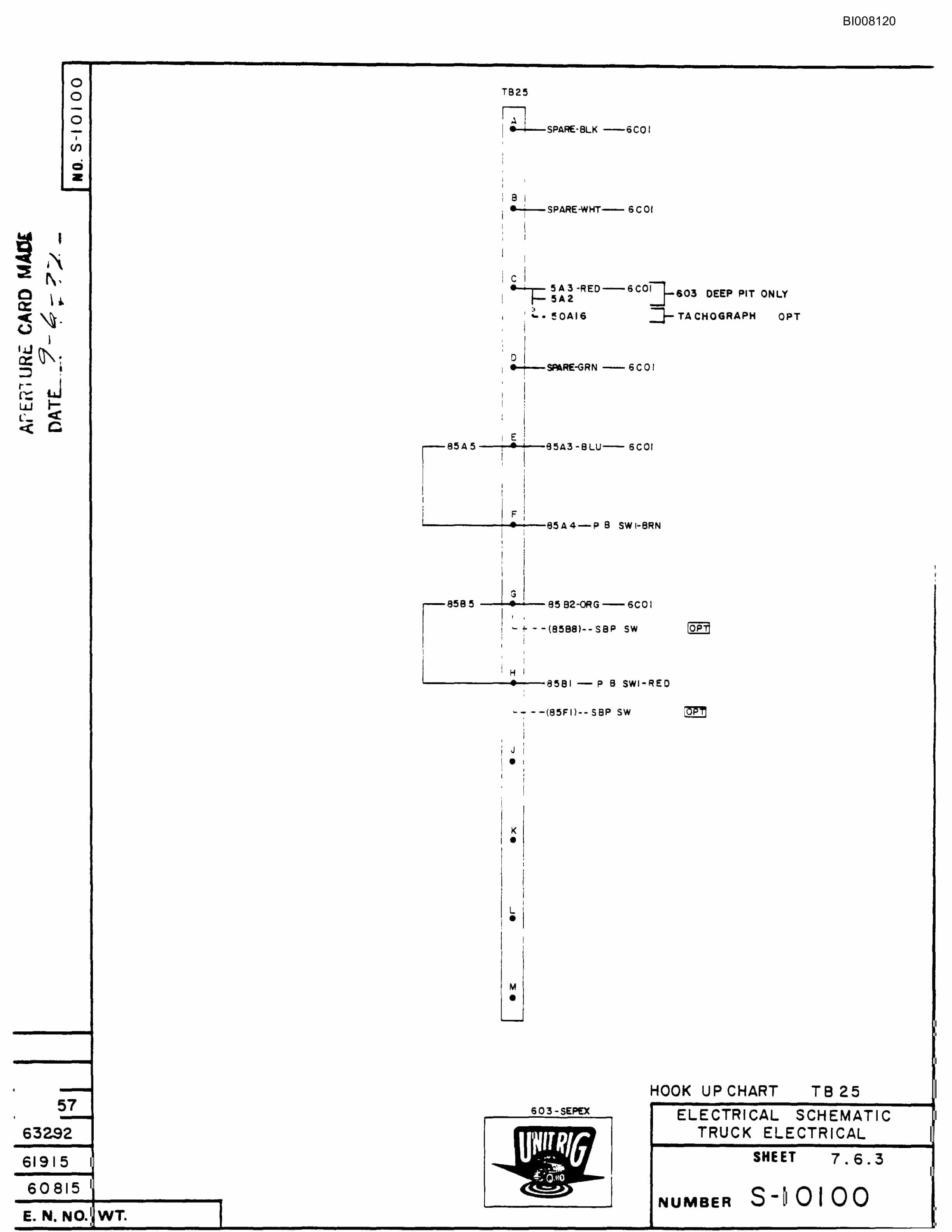 Bucyrus M-100 Assembly Parts Catalog BI008120-5