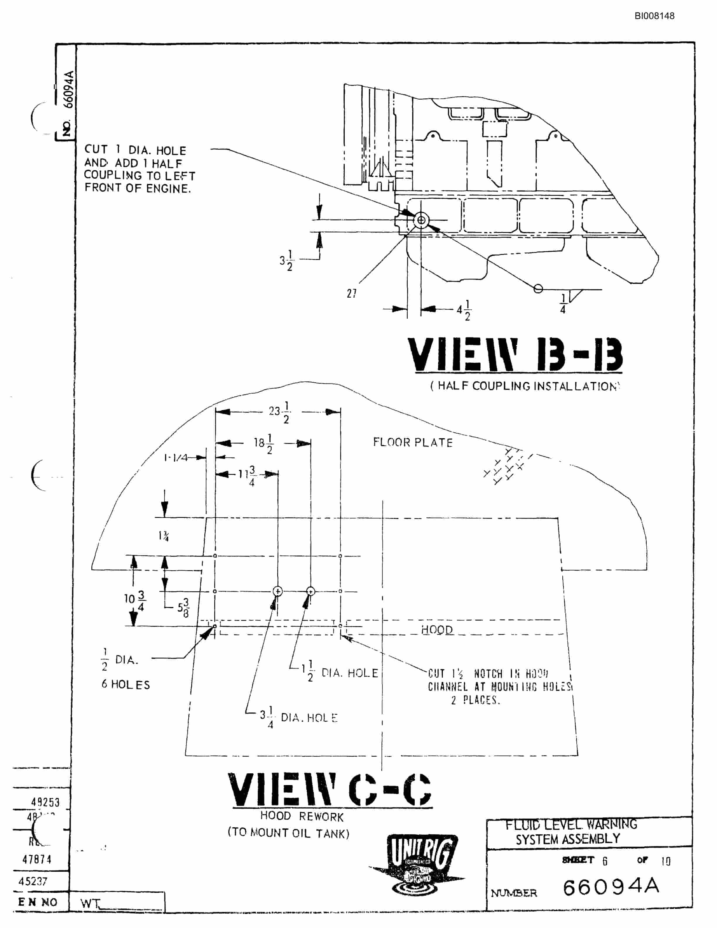 Bucyrus M-100 Assembly Parts Catalog BI008148-3