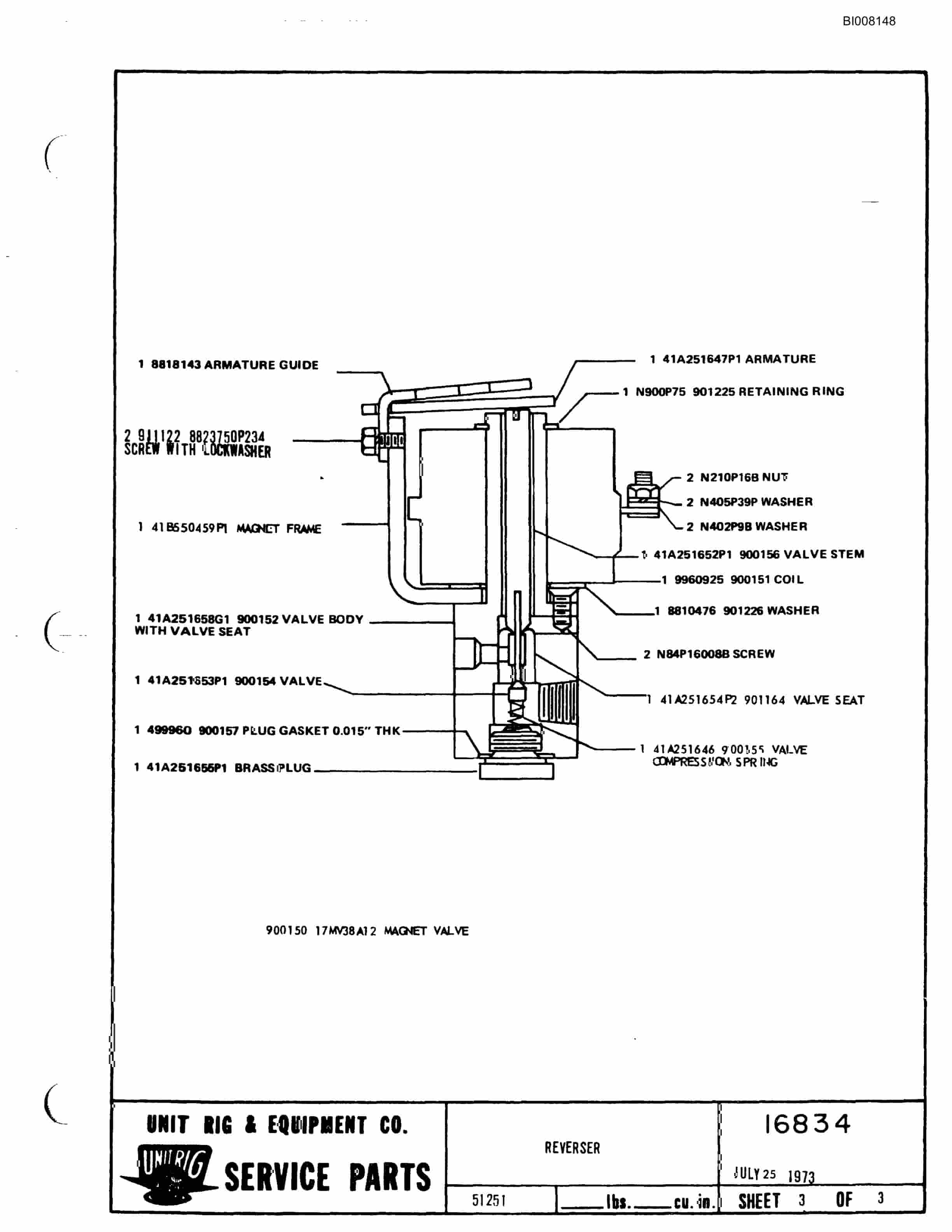 Bucyrus M-100 Assembly Parts Catalog BI008148-4