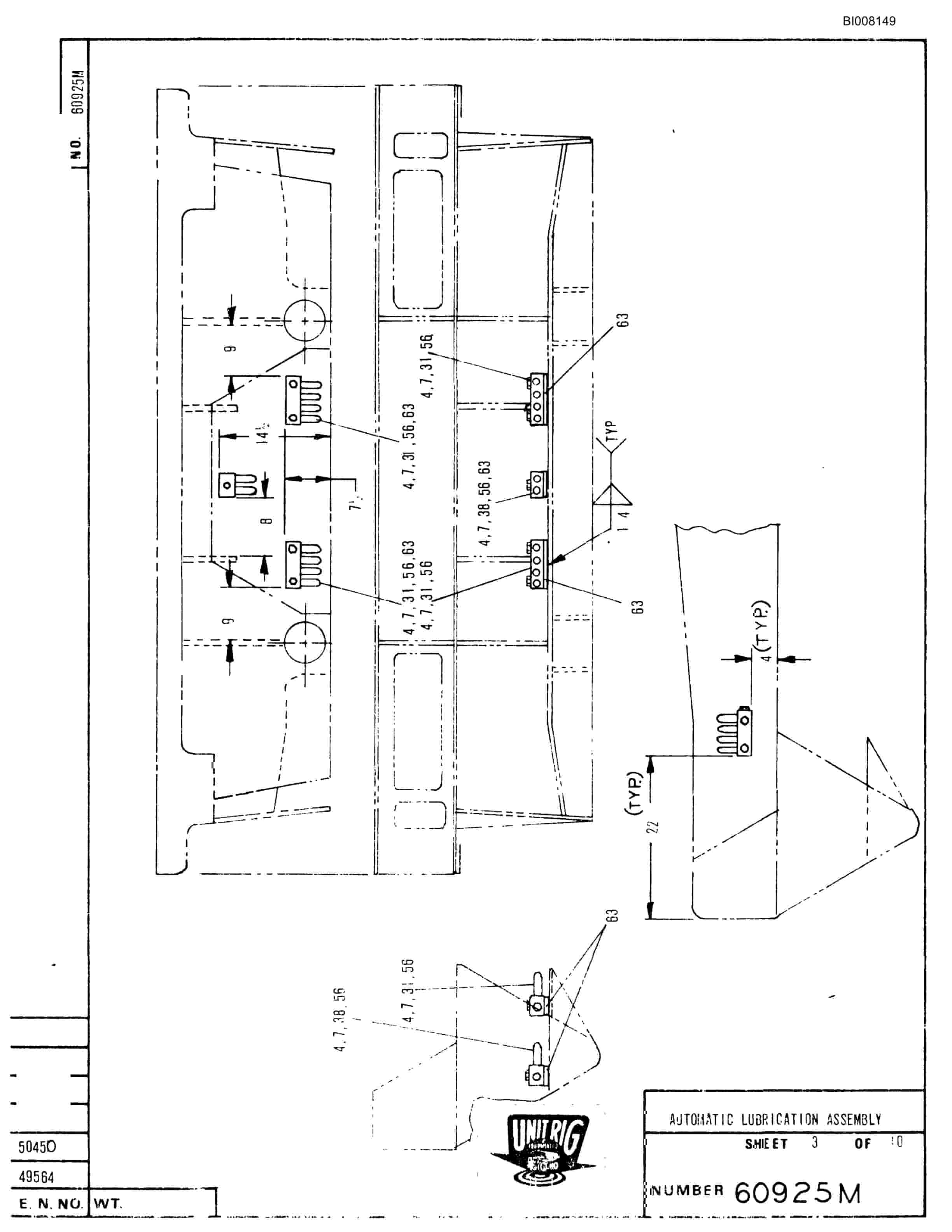 Bucyrus M-100 Assembly Parts Catalog BI008149-3