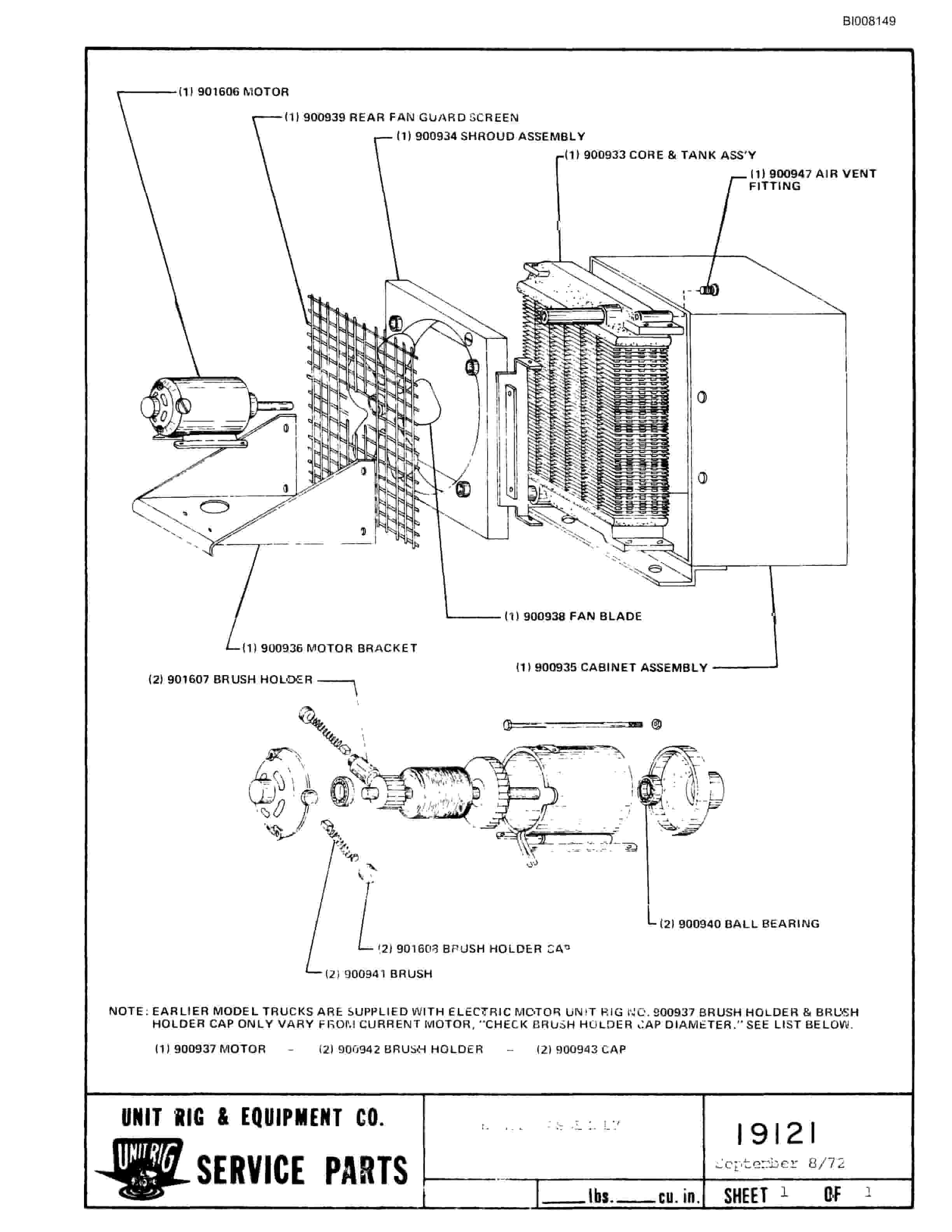 Bucyrus M-100 Assembly Parts Catalog BI008149-5