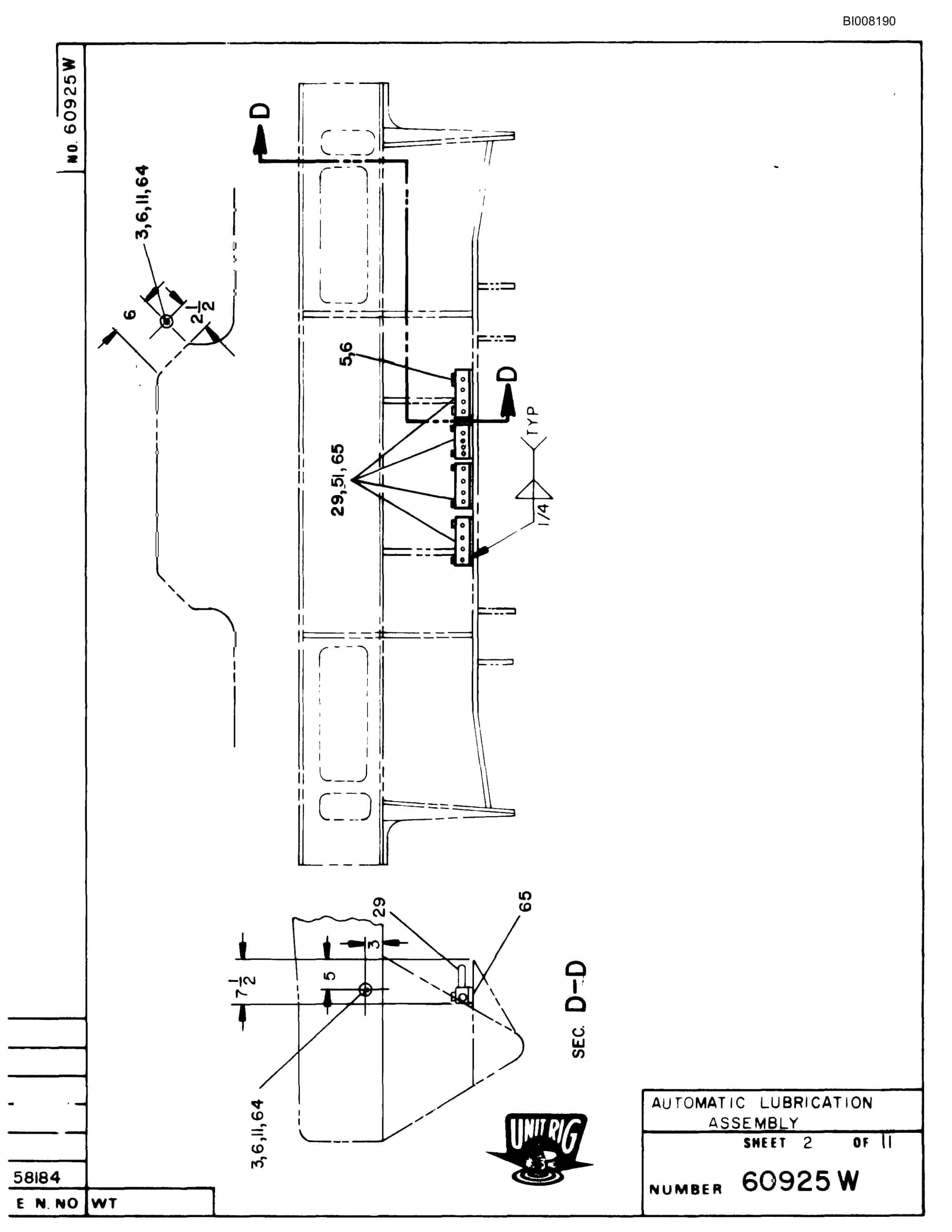 Bucyrus M-100 Assembly Parts Catalog BI008190-3