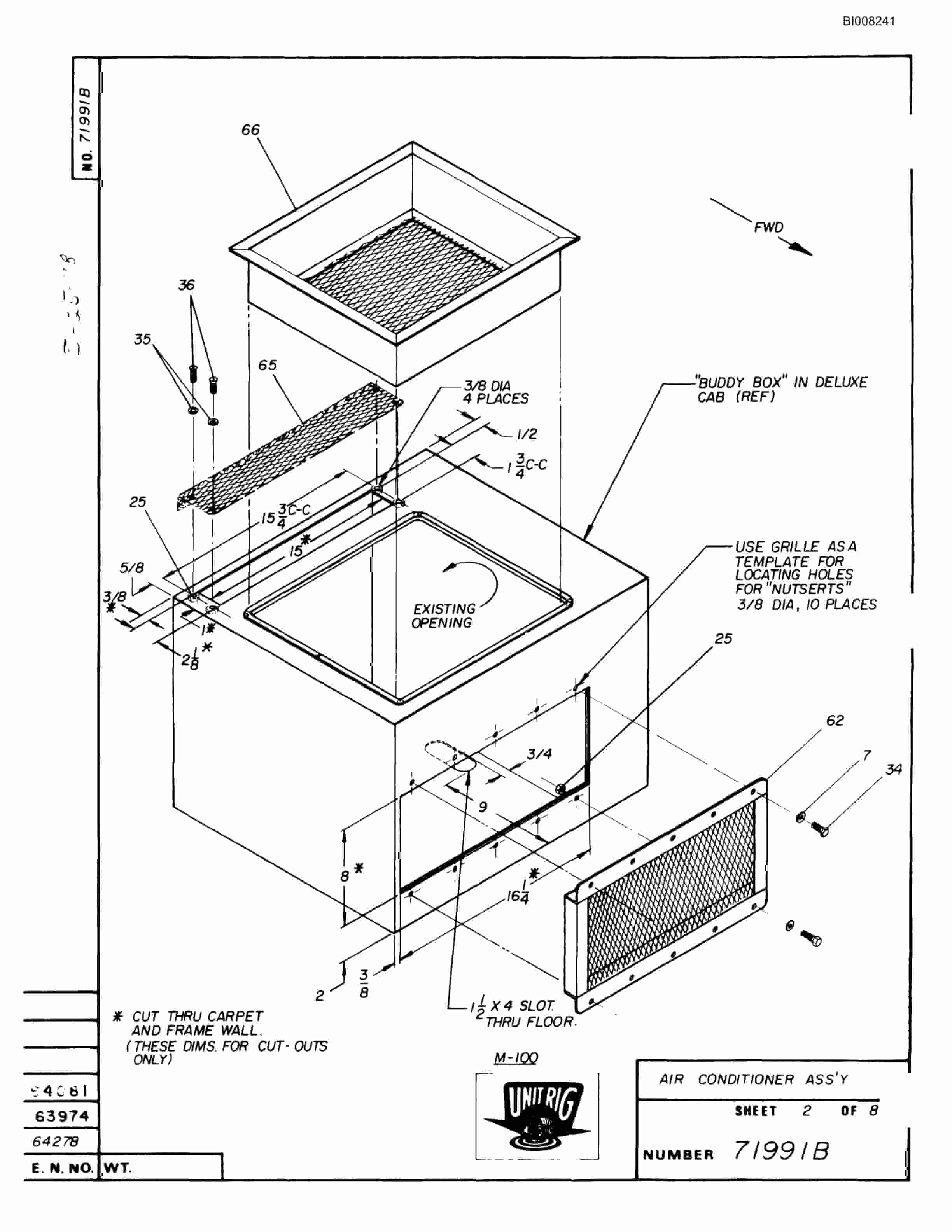 Bucyrus M-100 Assembly Parts Catalog BI008241-2