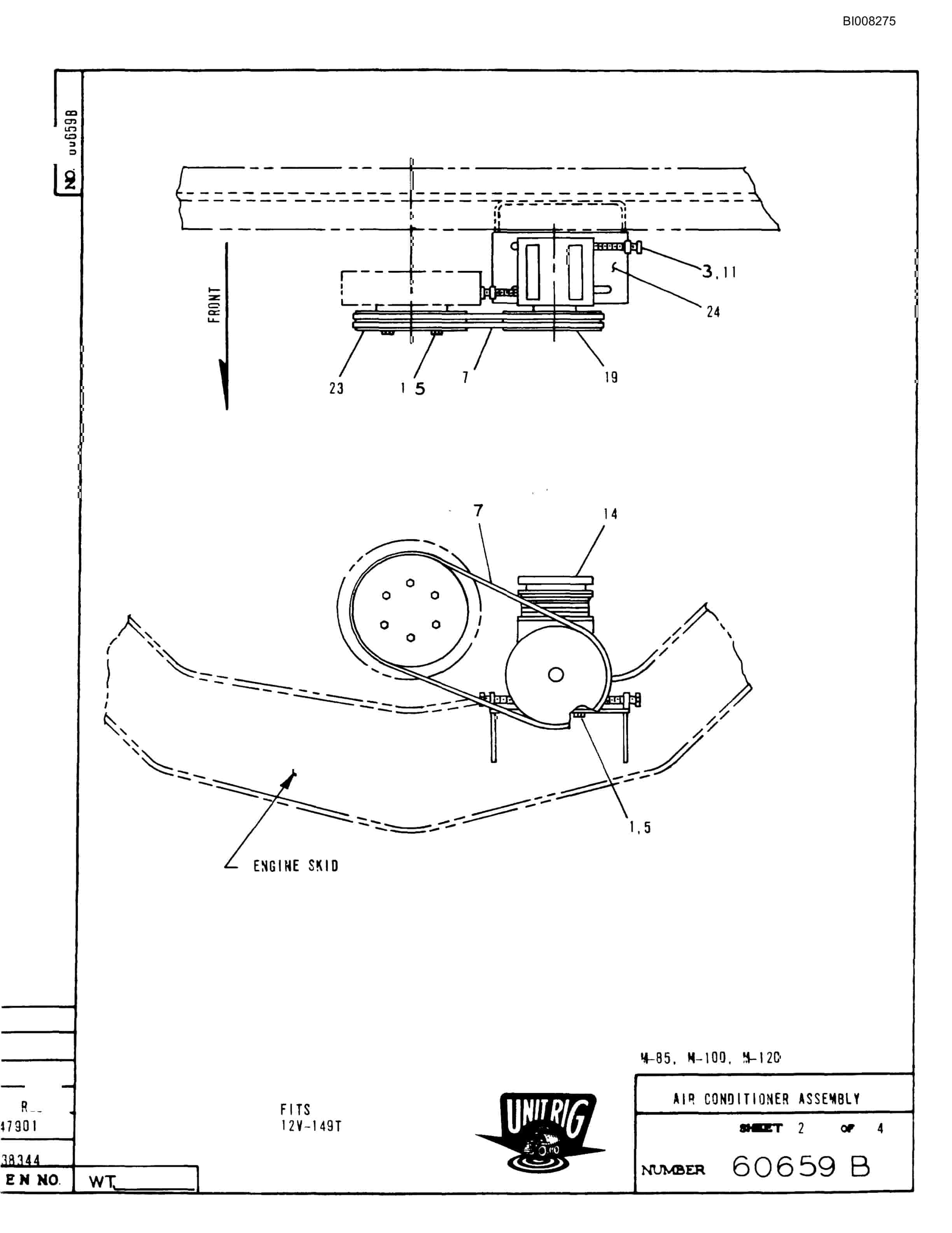 Bucyrus M-100 Assembly Parts Catalog BI008275-4