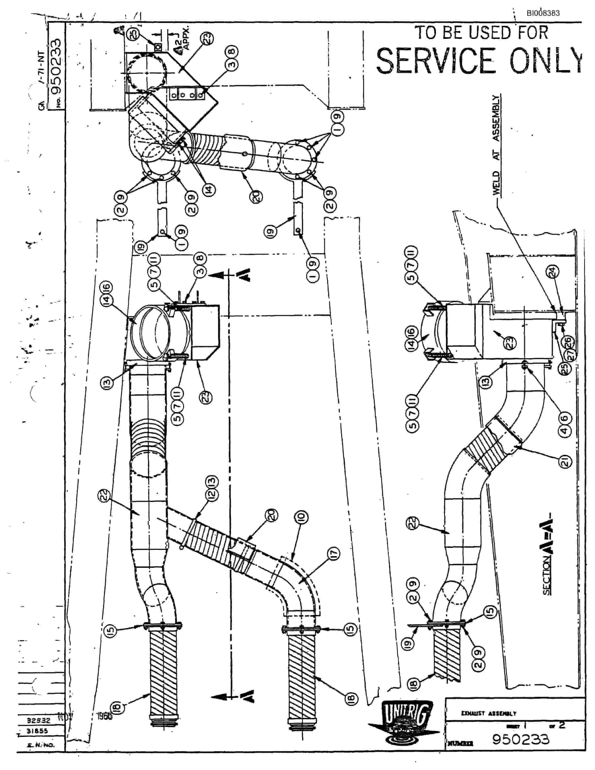 Bucyrus M-100 Assembly Parts Catalog BI008383-3