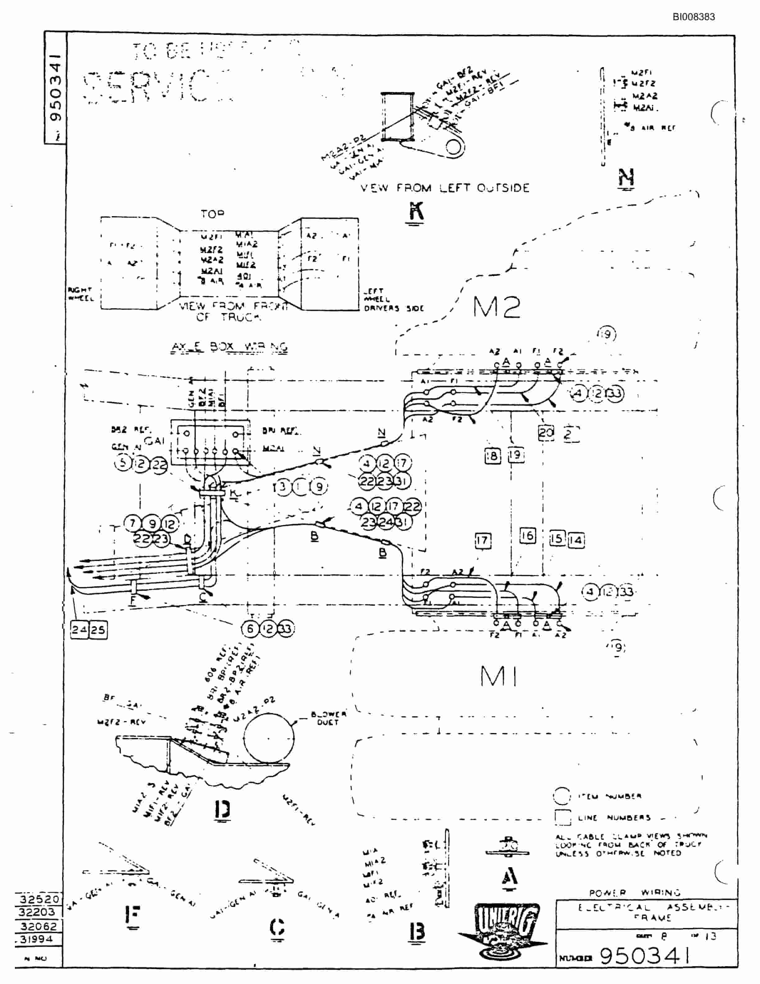 Bucyrus M-100 Assembly Parts Catalog BI008383-4