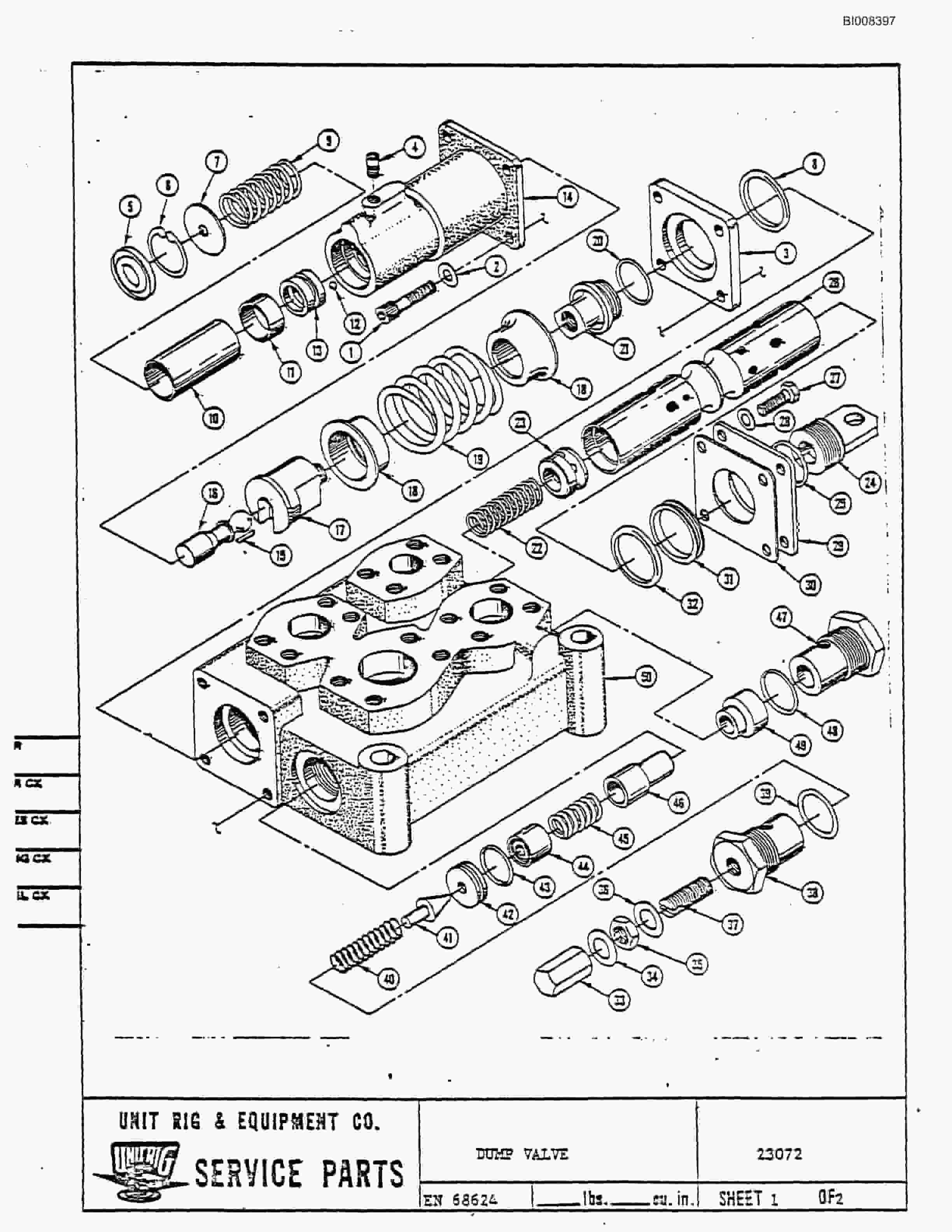 Bucyrus M-100 Assembly Parts Catalog BI008397-3