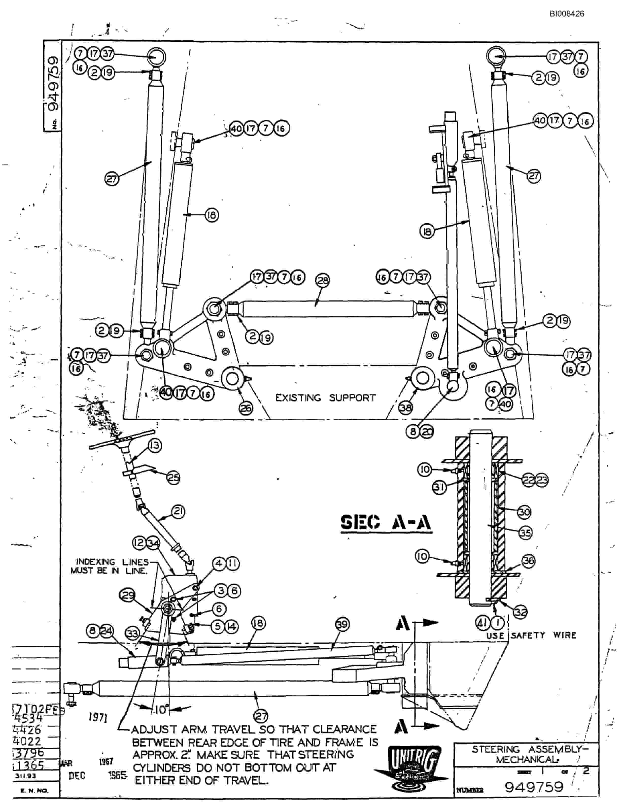 Bucyrus M-100 Assembly Parts Catalog BI008426-2