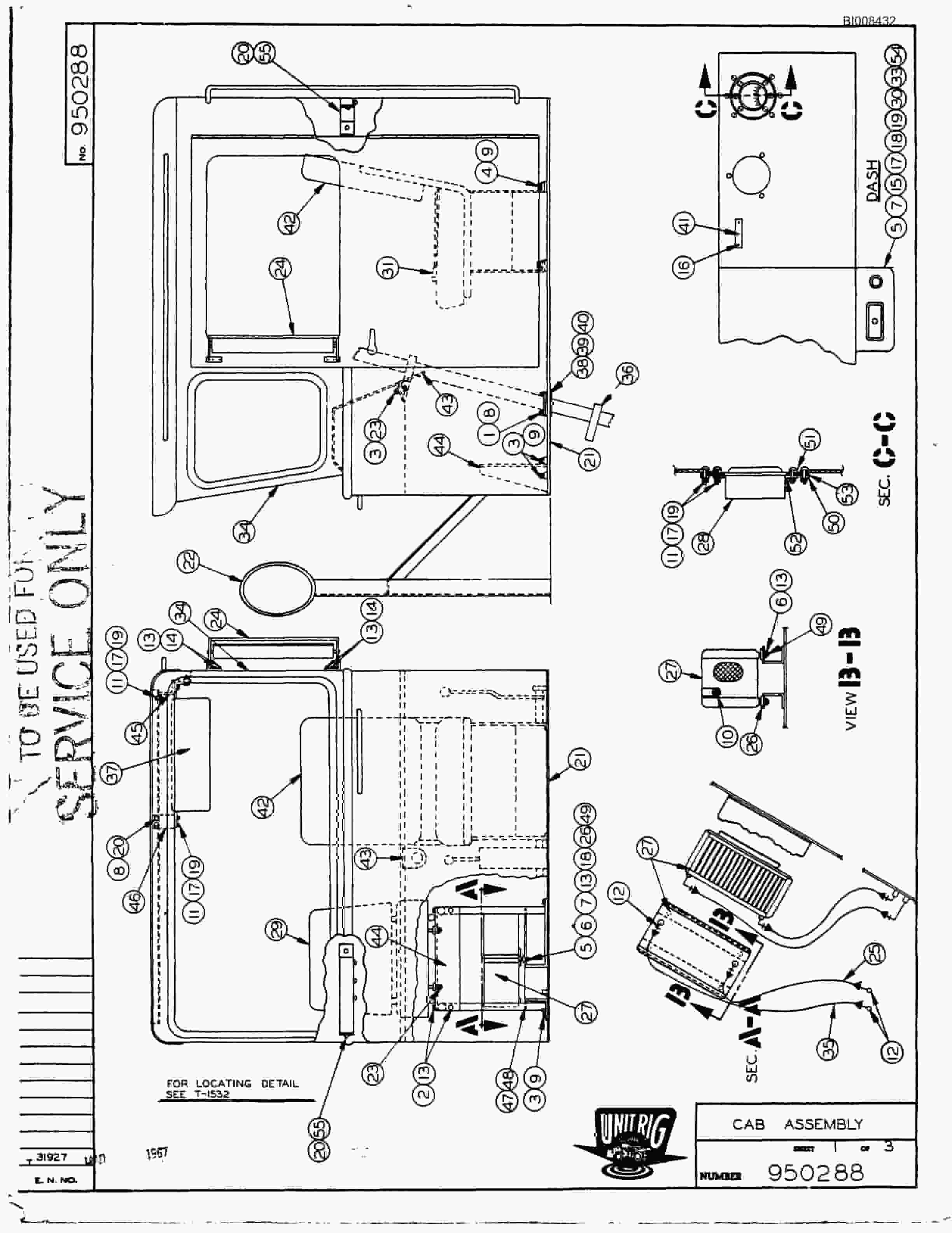 Bucyrus M-100 Assembly Parts Catalog BI008432-3