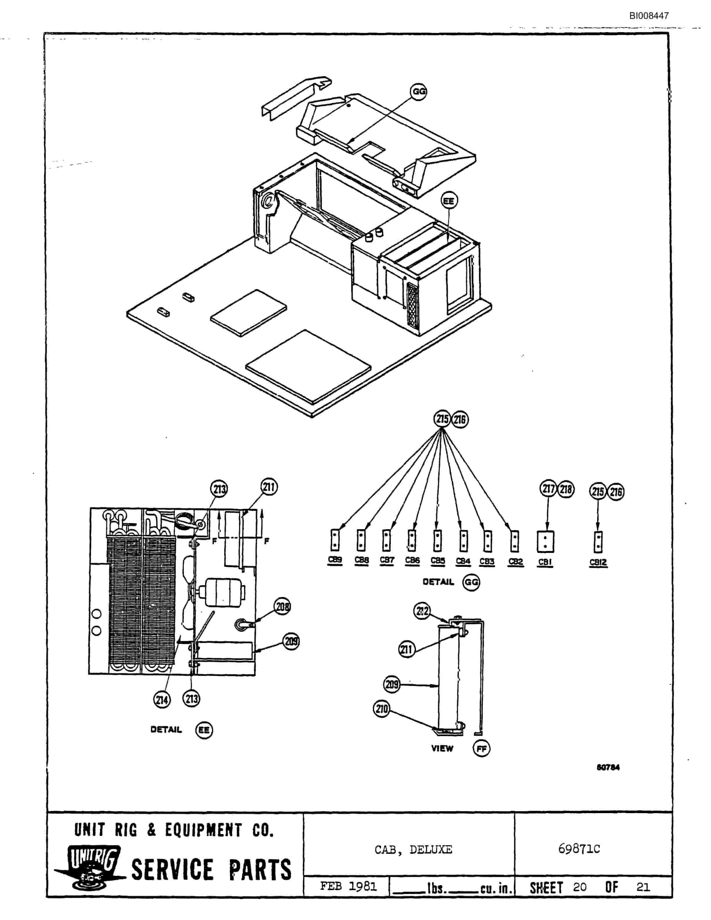Bucyrus M-100 Assembly Parts Catalog BI008447-4