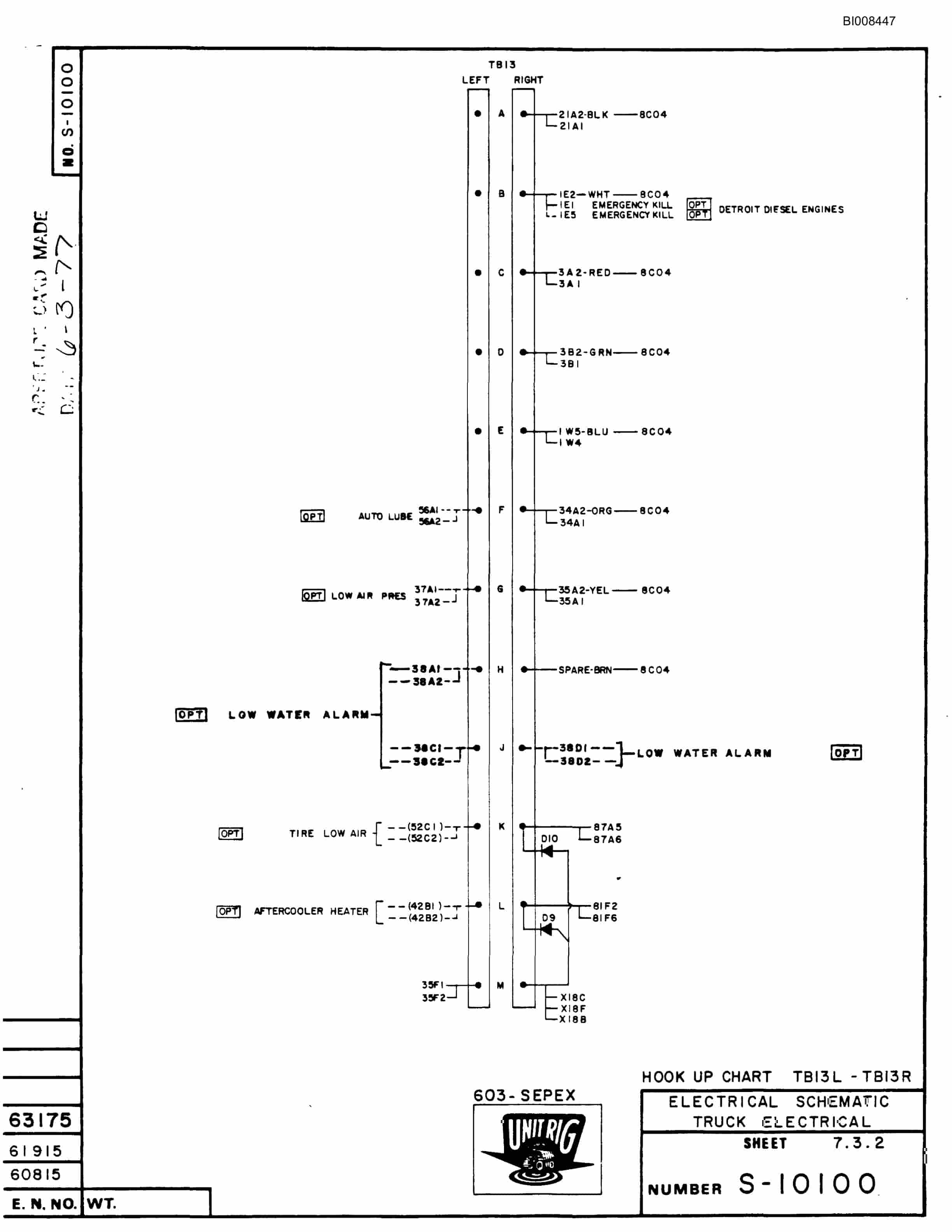 Bucyrus M-100 Assembly Parts Catalog BI008447-5